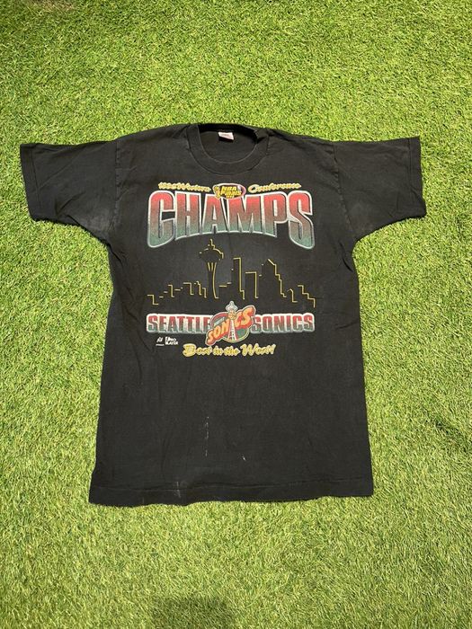 90s Seattle Sonics Conference Champs T-shirt. Vintage 1996 