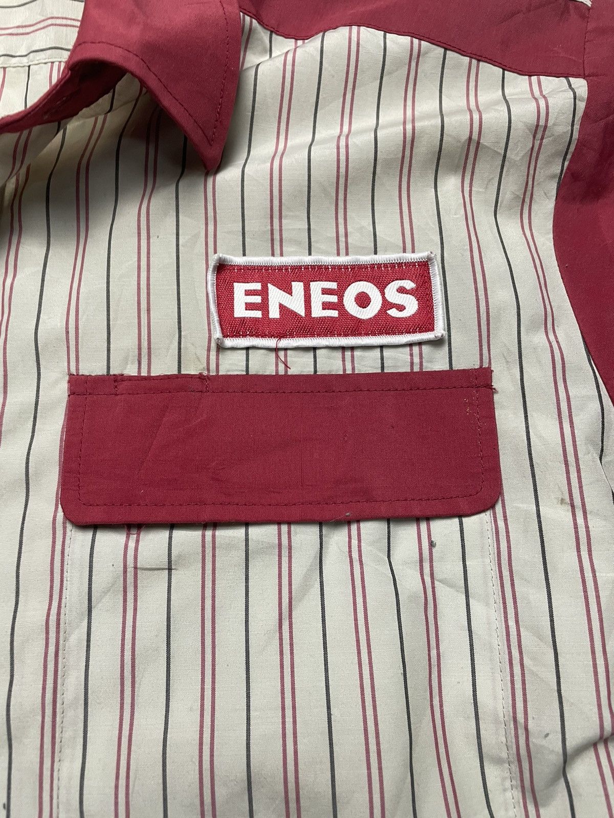 Japanese Brand × Other × Vintage Vintage ENEOS WorkwearShirt Size US L / EU 52-54 / 3 - 4 Thumbnail
