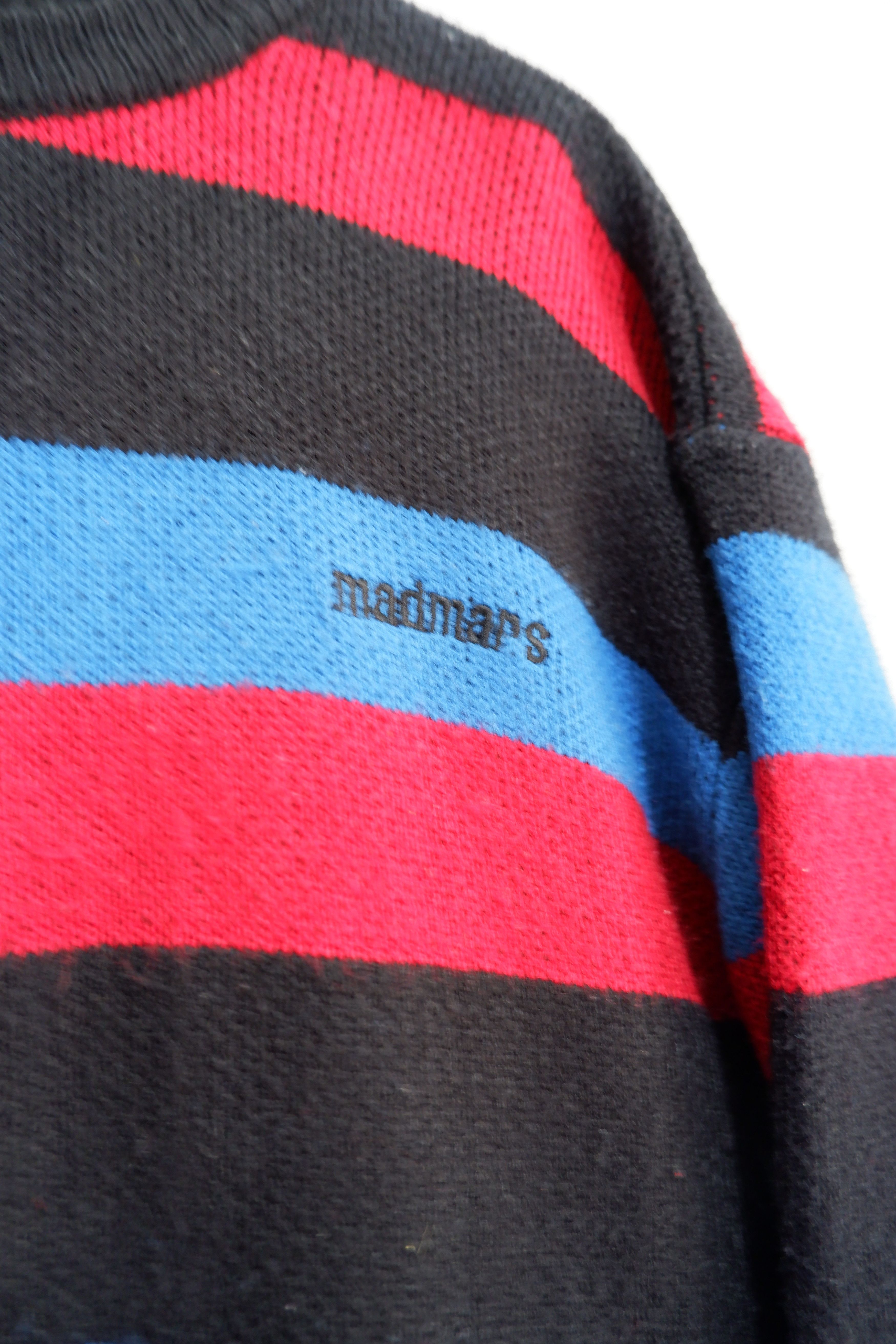 Japanese Brand MadMars Kurt Cobain Striped Knitwear Size US M / EU 48-50 / 2 - 3 Thumbnail