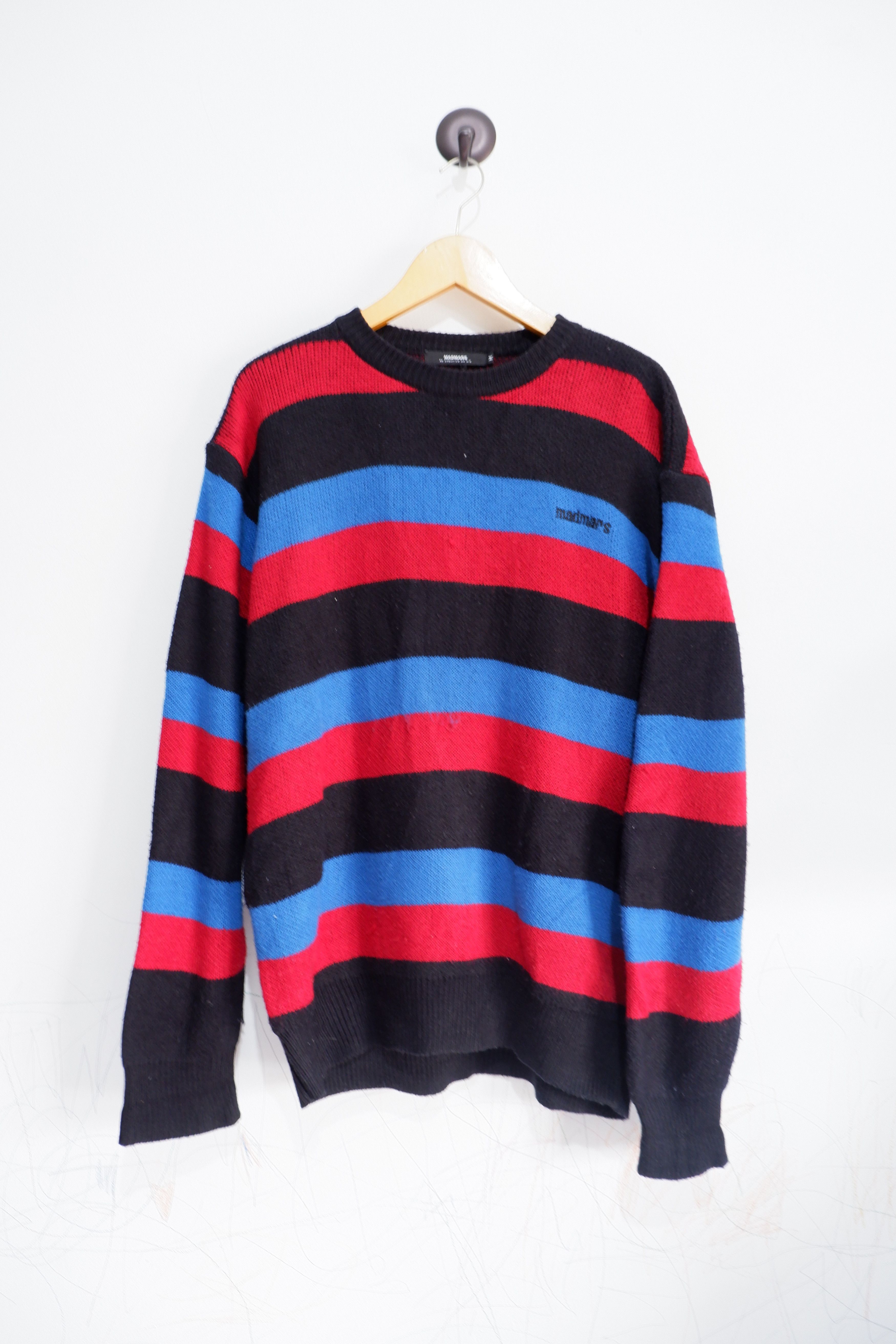 Japanese Brand MadMars Kurt Cobain Striped Knitwear Size US M / EU 48-50 / 2 - 1 Thumbnail