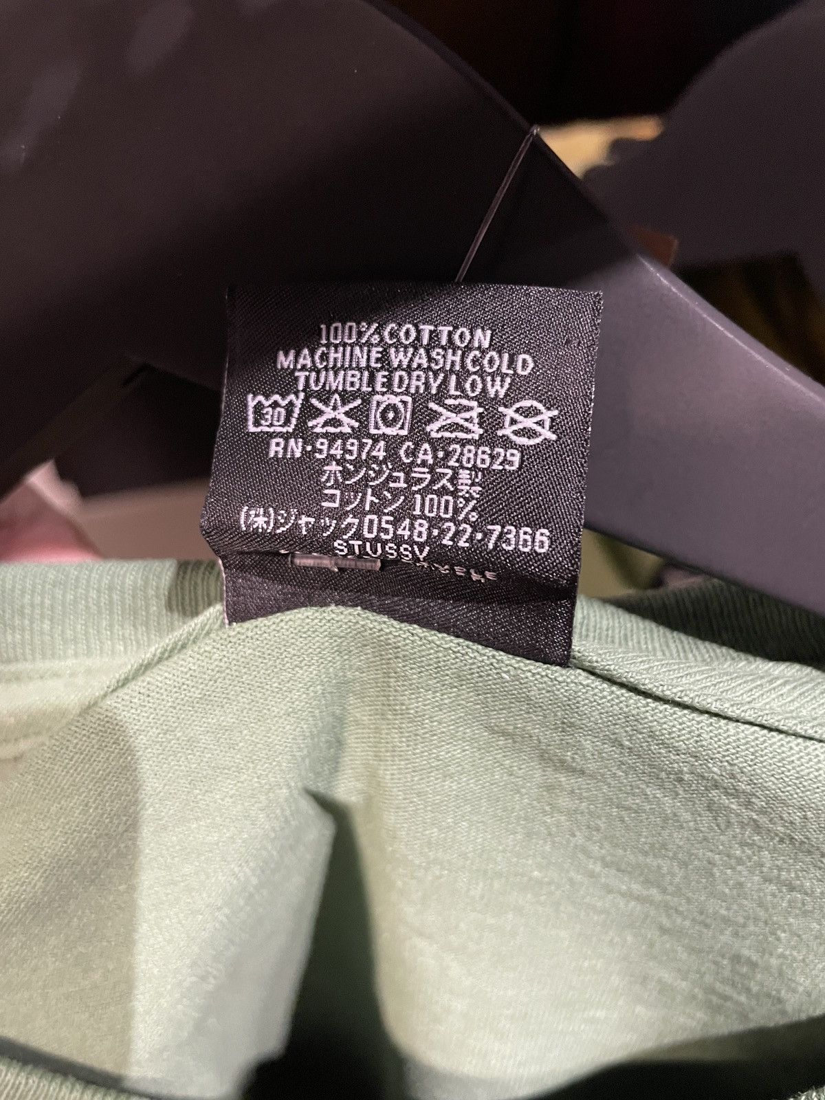 Stussy Basic Tee Shirt Green FW22