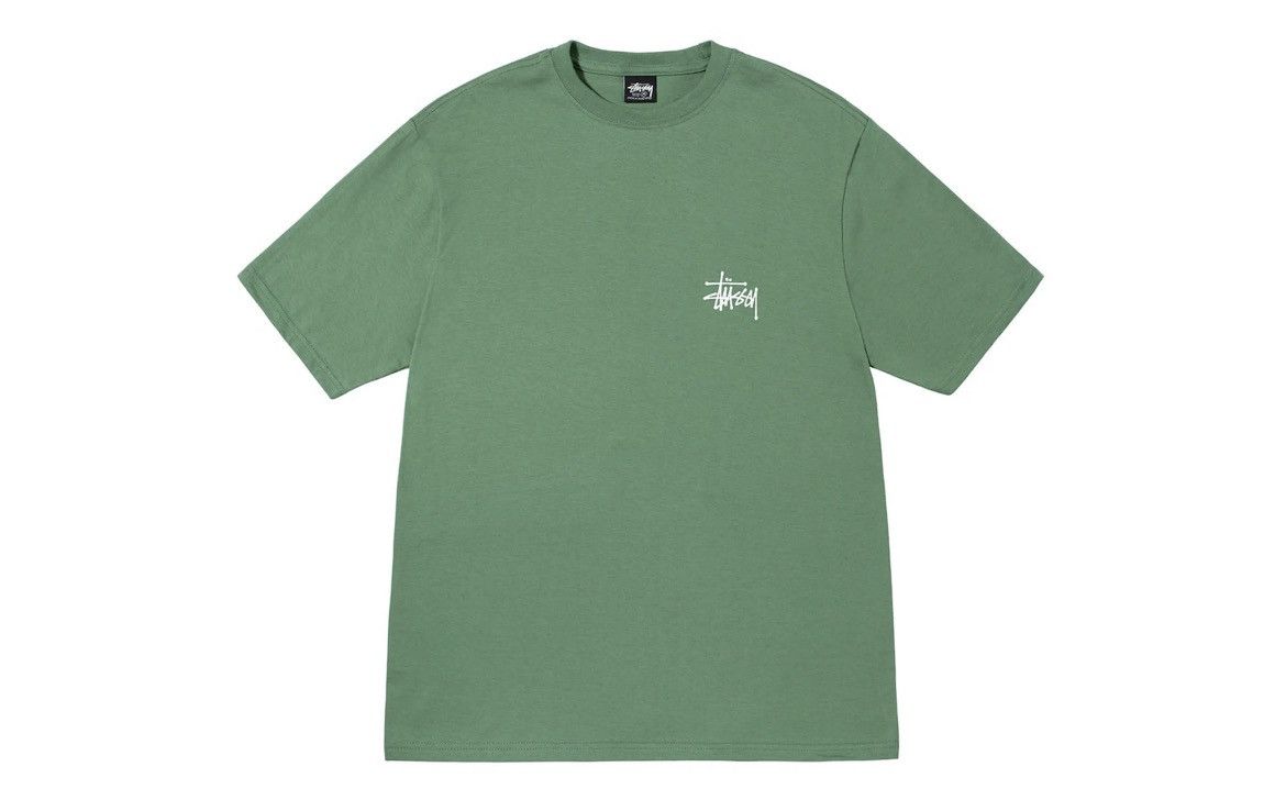 Stussy Basic Tee Shirt Green FW22