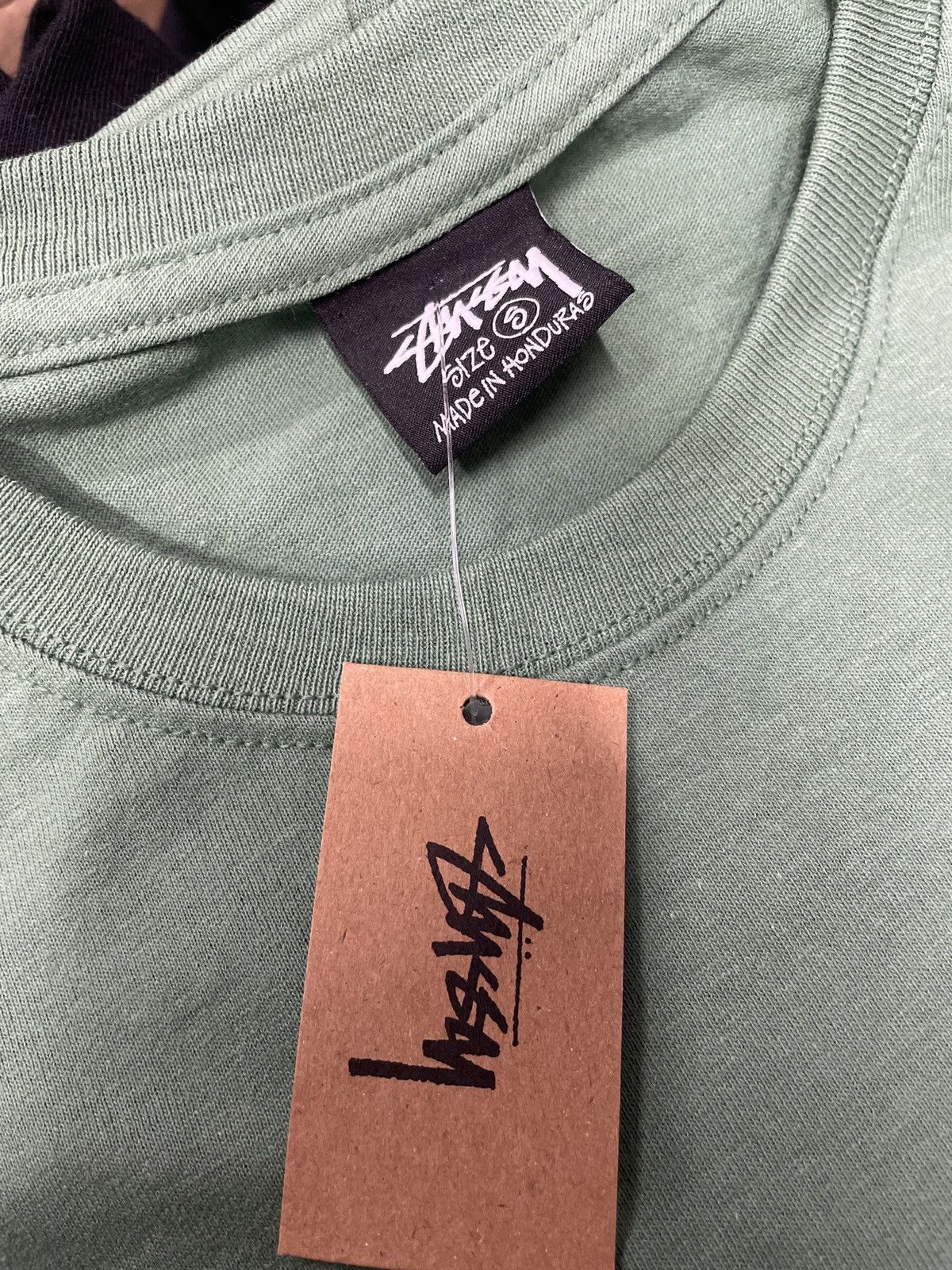 Stussy Basic Tee Shirt Green FW22