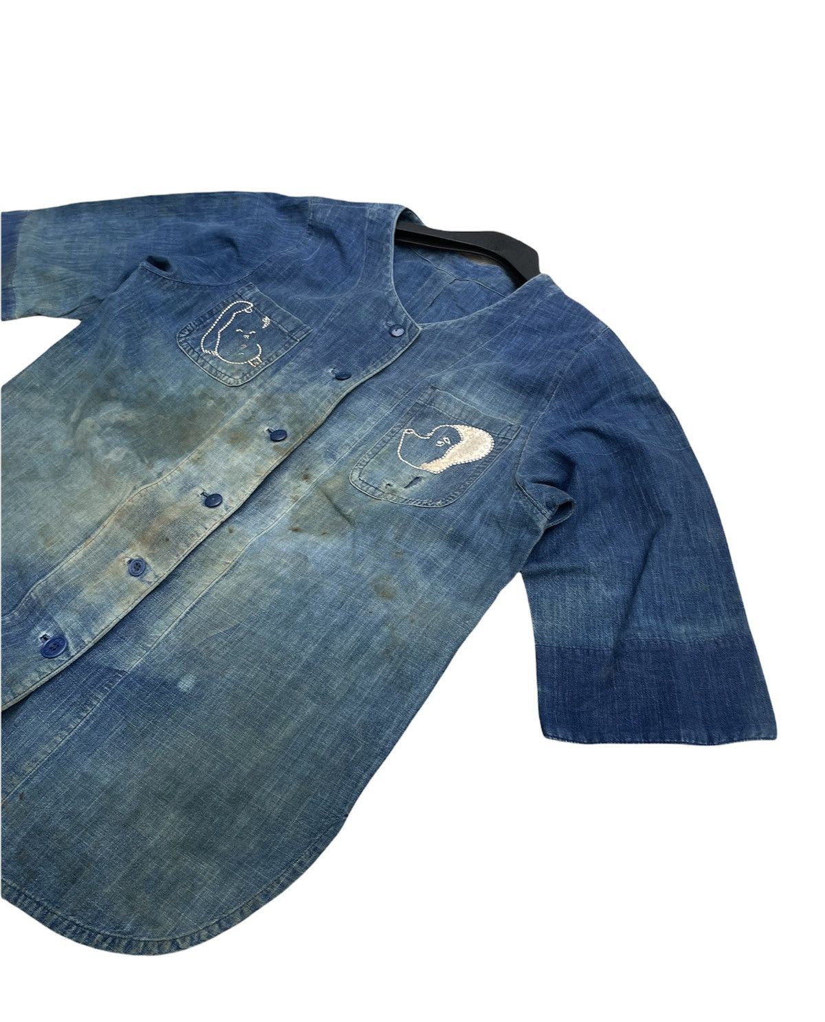 Vintage Vintage Unknown Denim Shirt Size US M / EU 48-50 / 2 - 2 Thumbnail