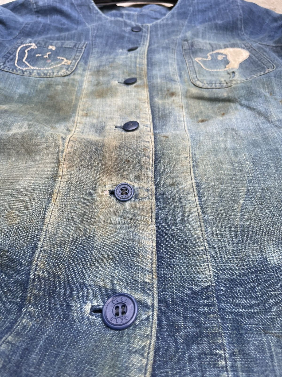 Vintage Vintage Unknown Denim Shirt Size US M / EU 48-50 / 2 - 12 Thumbnail
