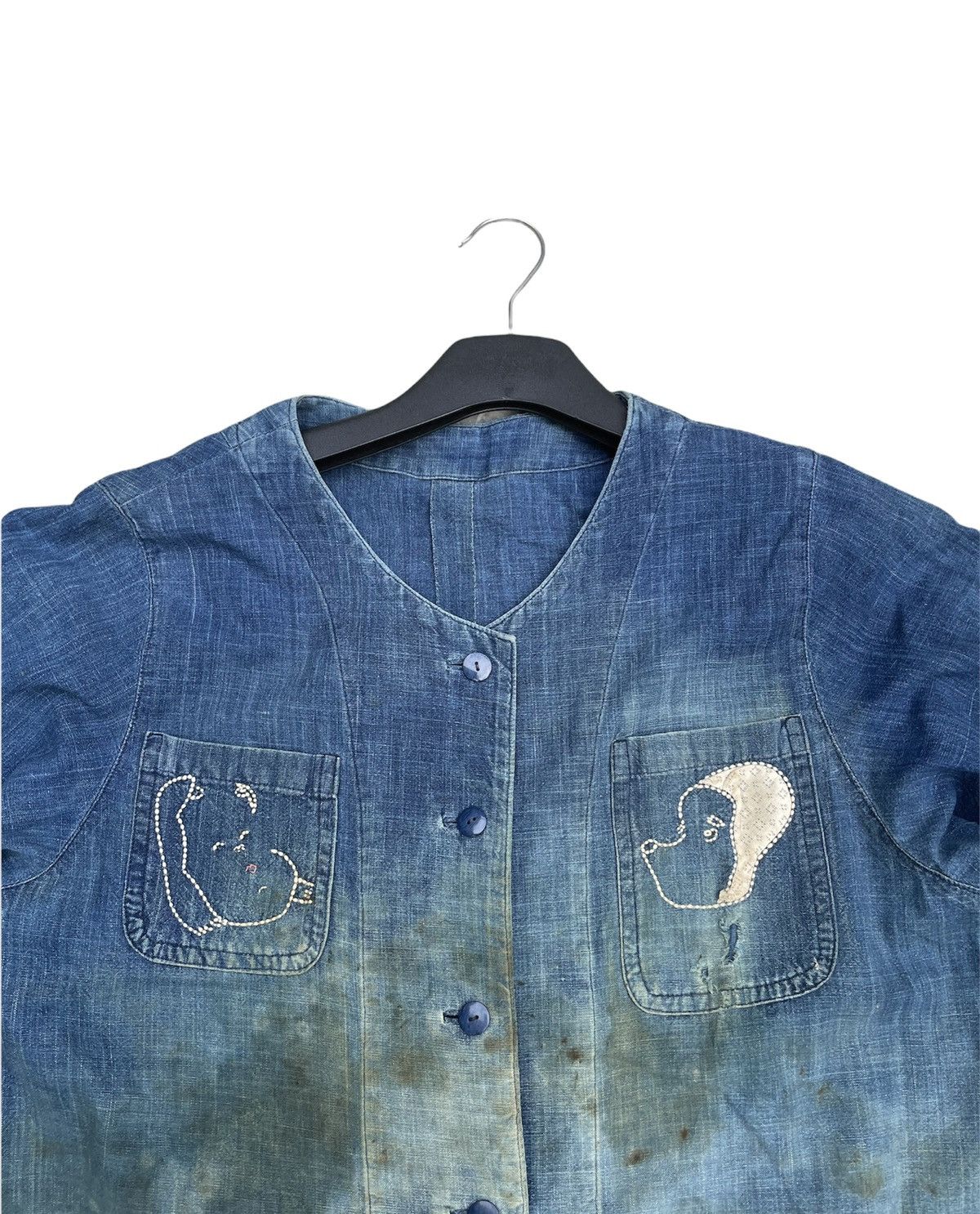 Vintage Vintage Unknown Denim Shirt Size US M / EU 48-50 / 2 - 4 Thumbnail
