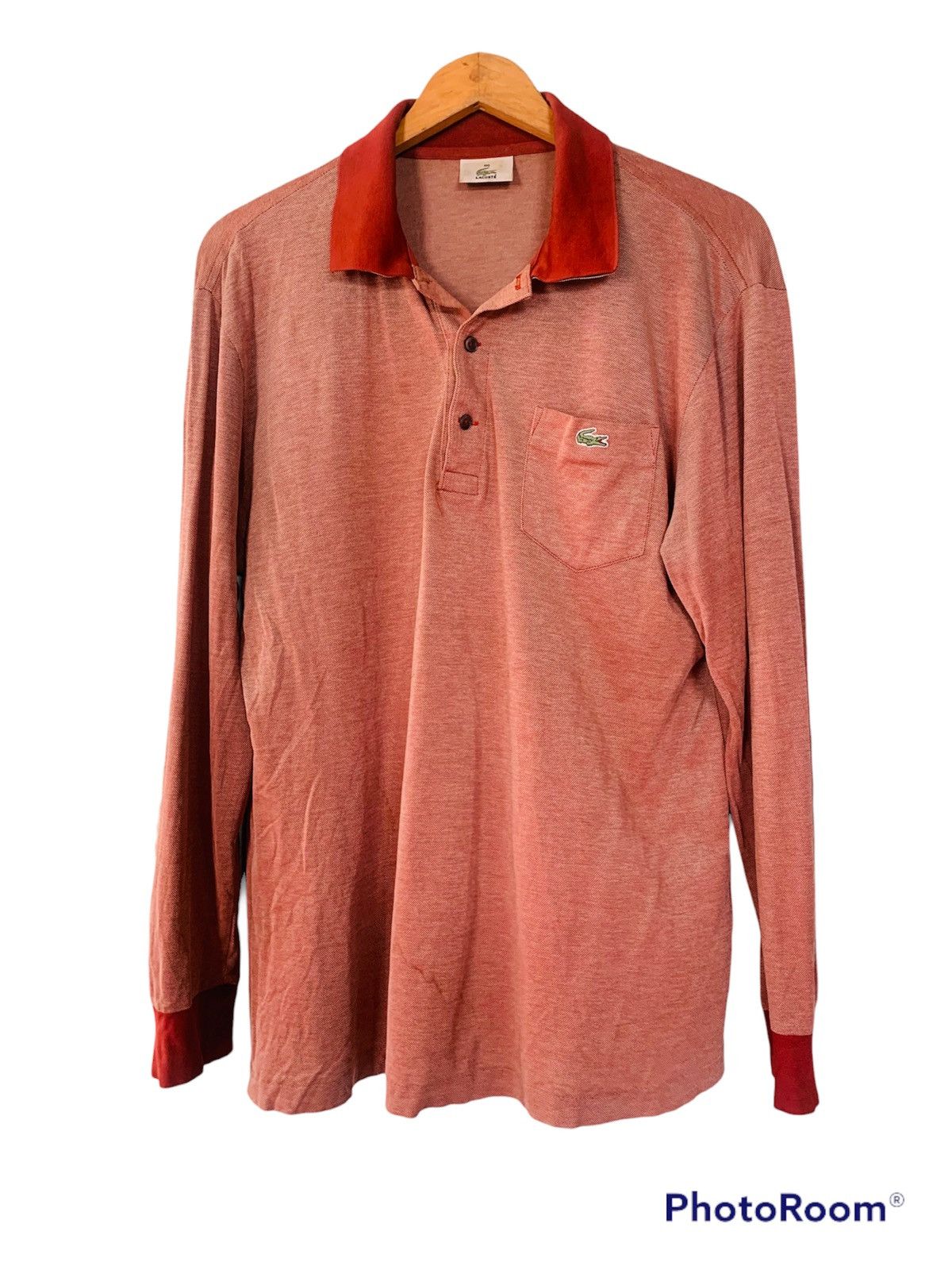 Designer Vintage Lacoste Long Sleeve Shirt Size US L / EU 52-54 / 3 - 1 Thumbnail