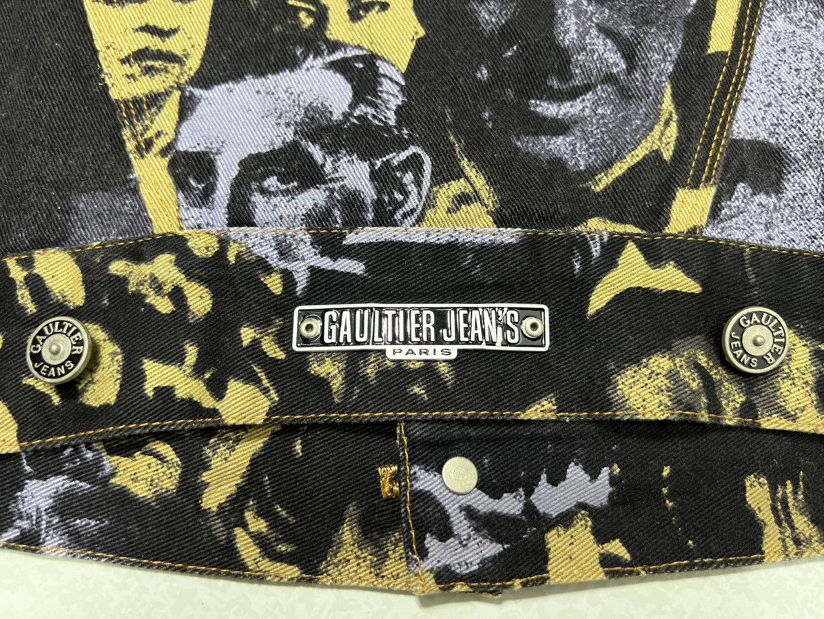 Jean Paul Gaultier Jean Paul Gaultier - F/W 92’ Faces Denim Trucker Jacket Size M / US 6-8 / IT 42-44 - 15 Thumbnail