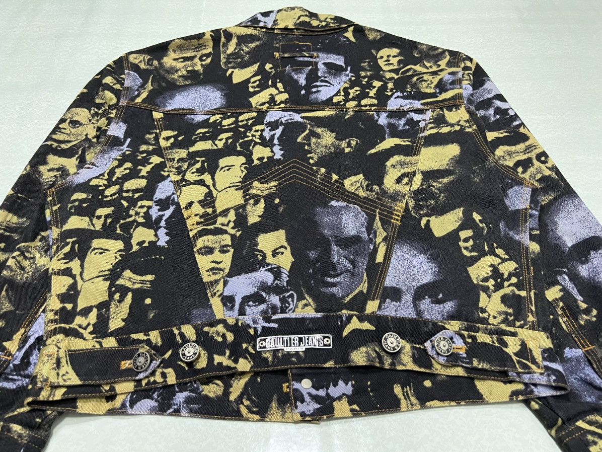 Jean Paul Gaultier Jean Paul Gaultier - F/W 92’ Faces Denim Trucker Jacket Size M / US 6-8 / IT 42-44 - 14 Thumbnail