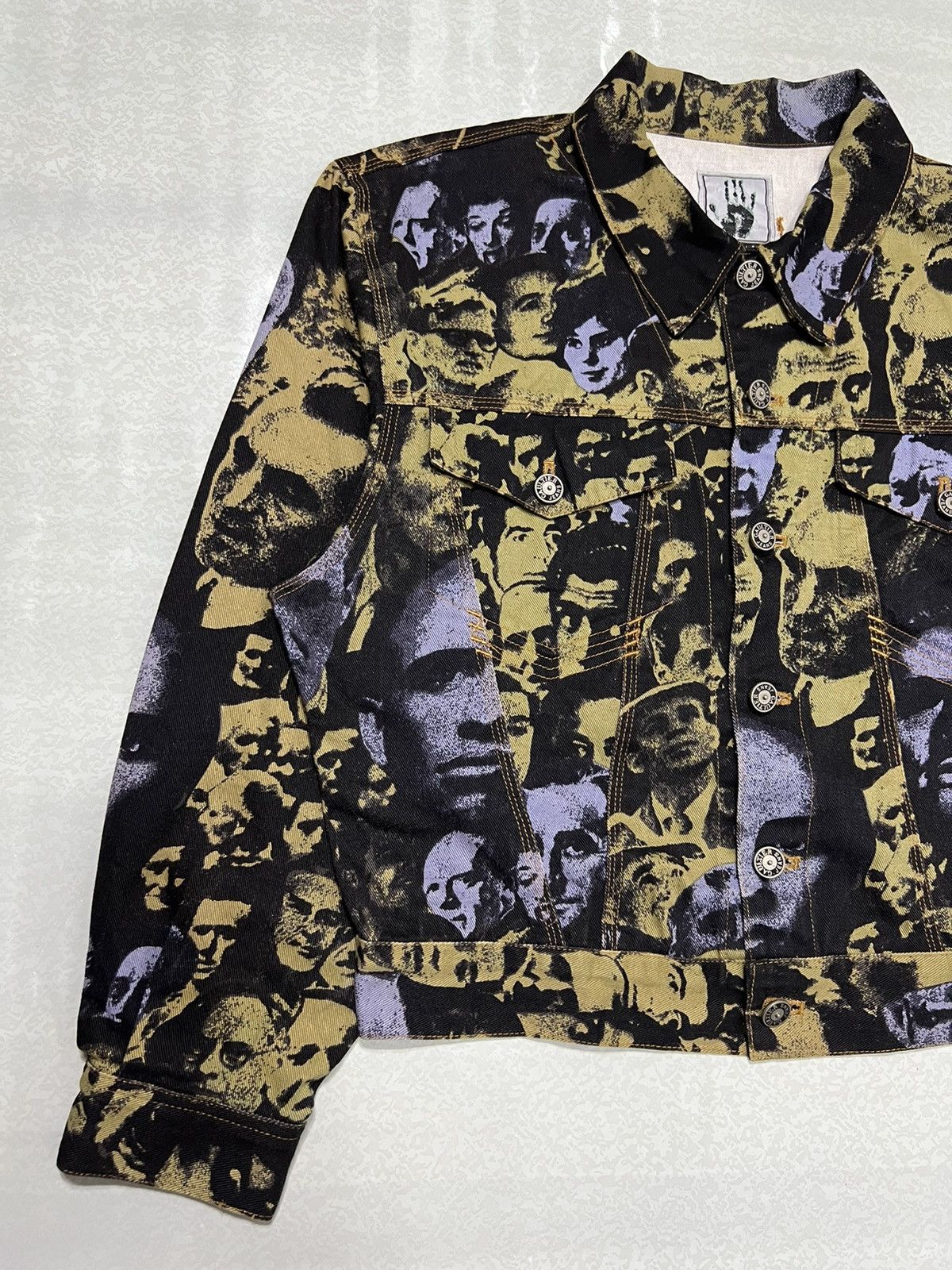 Jean Paul Gaultier Jean Paul Gaultier - F/W 92’ Faces Denim Trucker Jacket Size M / US 6-8 / IT 42-44 - 5 Thumbnail