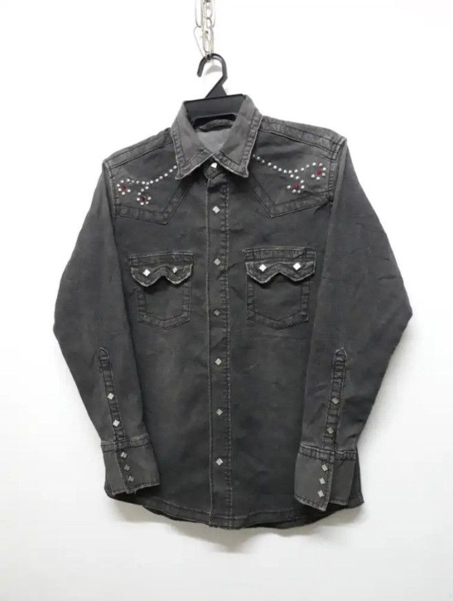 Japanese Brand 💥Unnamed Square Button japanese Western Shirt Size US L / EU 52-54 / 3 - 3 Thumbnail