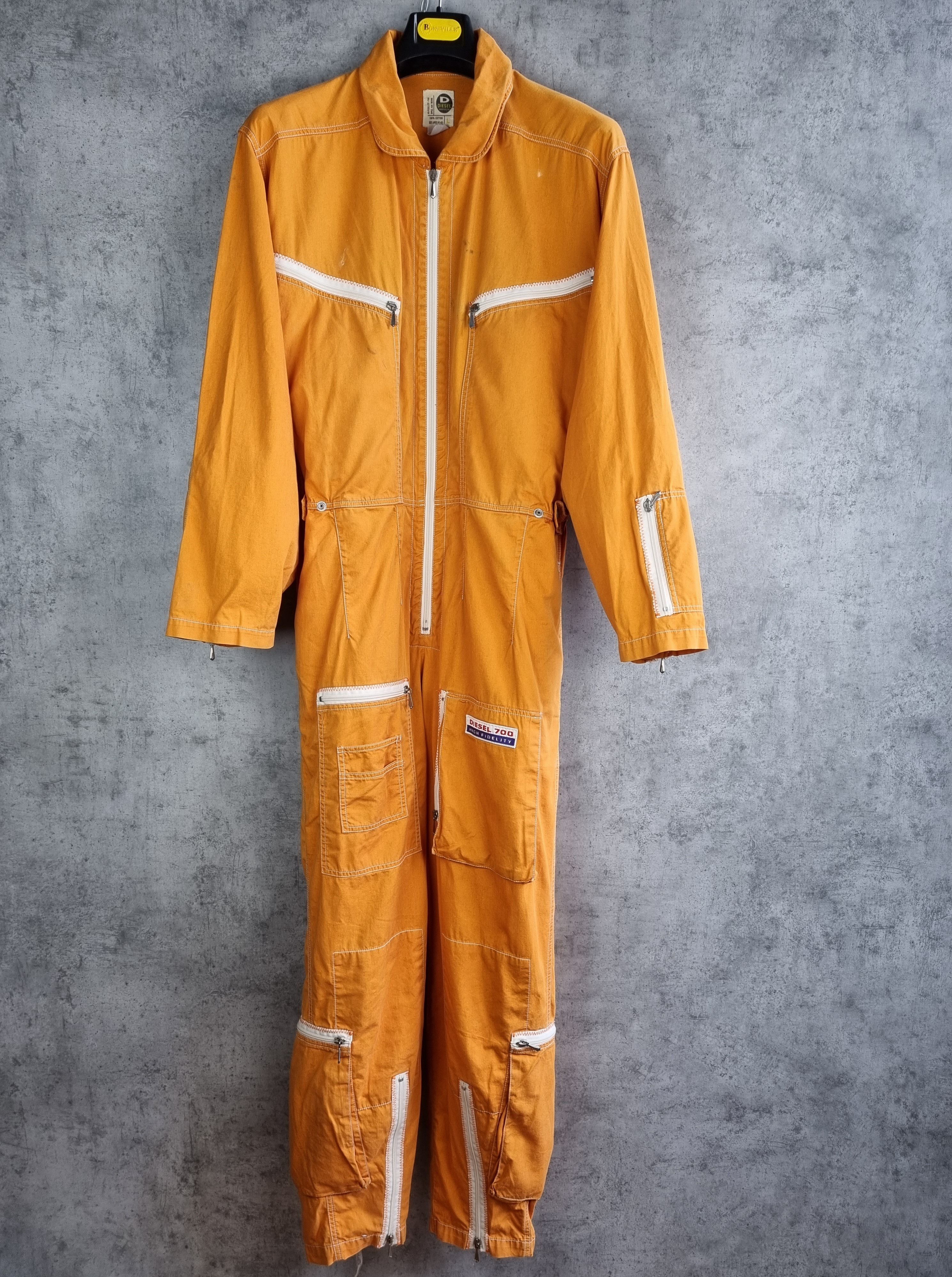 Diesel Rare DIESEL 700 Aviator Vintage Jumpsuit Made in Italy Size US 32 / EU 48 - 1 Thumbnail