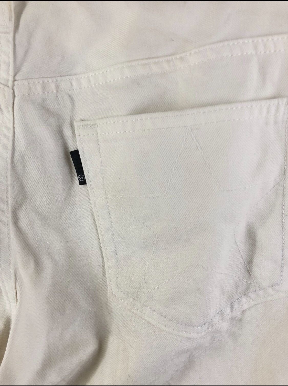 Japanese Brand Art World War CBGB Punk Rock Design White Jeans Size US 32 / EU 48 - 7 Thumbnail