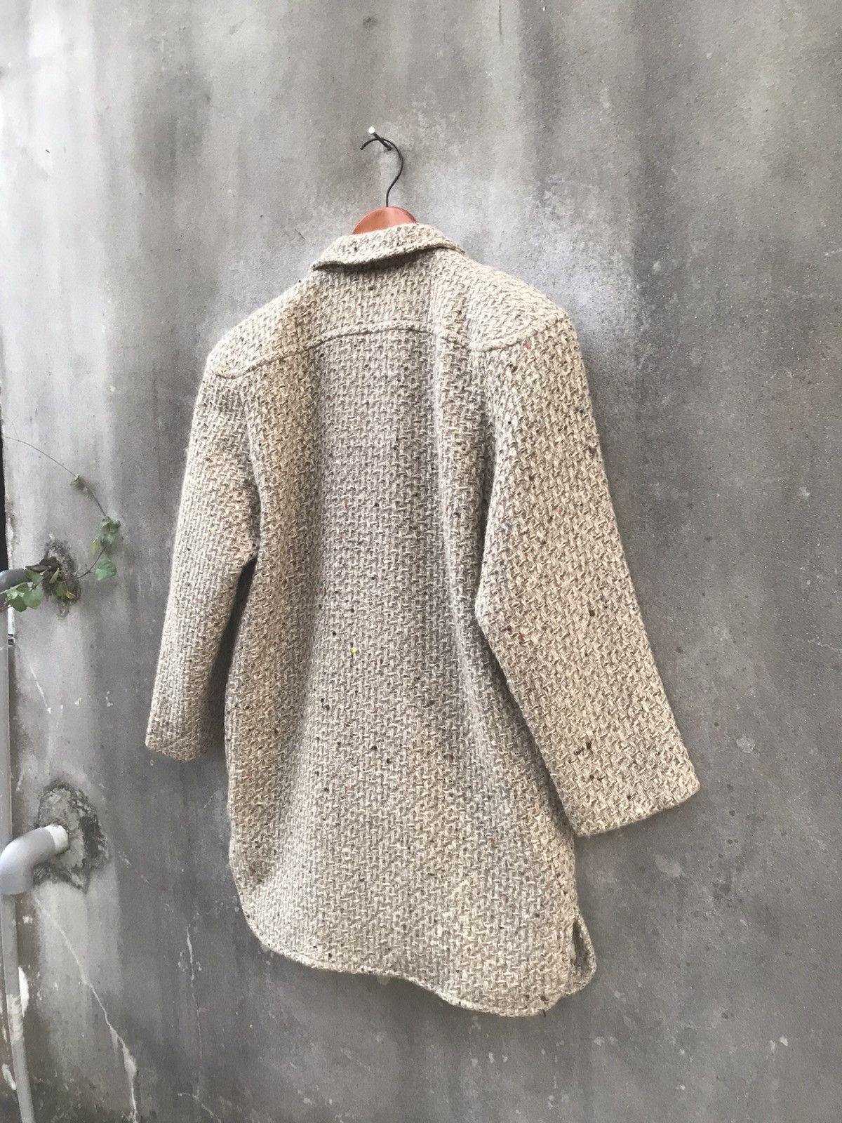 Courreges ARCHIVE Courrèges Paris Silver Logo Button Heavy Tweed Coat Size M / US 6-8 / IT 42-44 - 8 Thumbnail