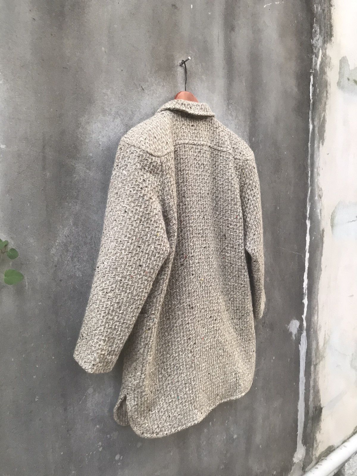 Courreges ARCHIVE Courrèges Paris Silver Logo Button Heavy Tweed Coat Size M / US 6-8 / IT 42-44 - 9 Thumbnail