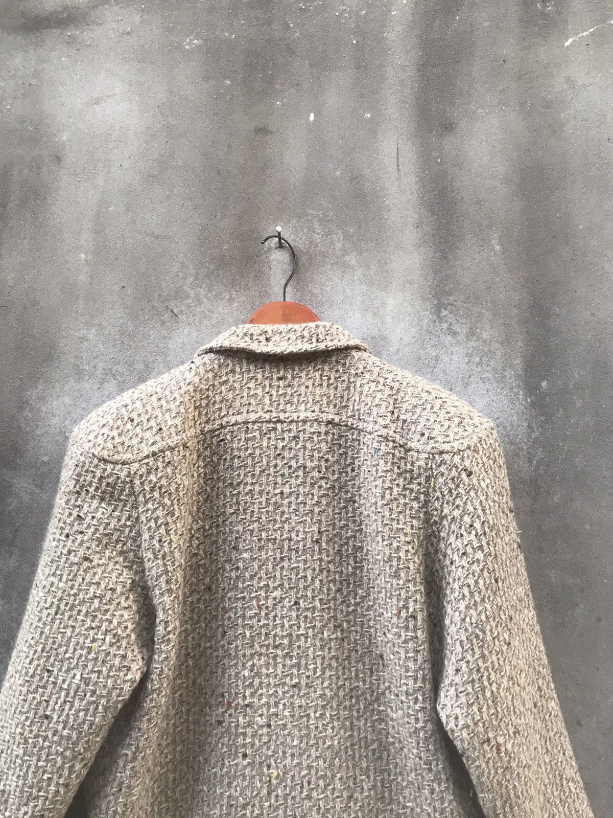 Courreges ARCHIVE Courrèges Paris Silver Logo Button Heavy Tweed Coat Size M / US 6-8 / IT 42-44 - 11 Thumbnail