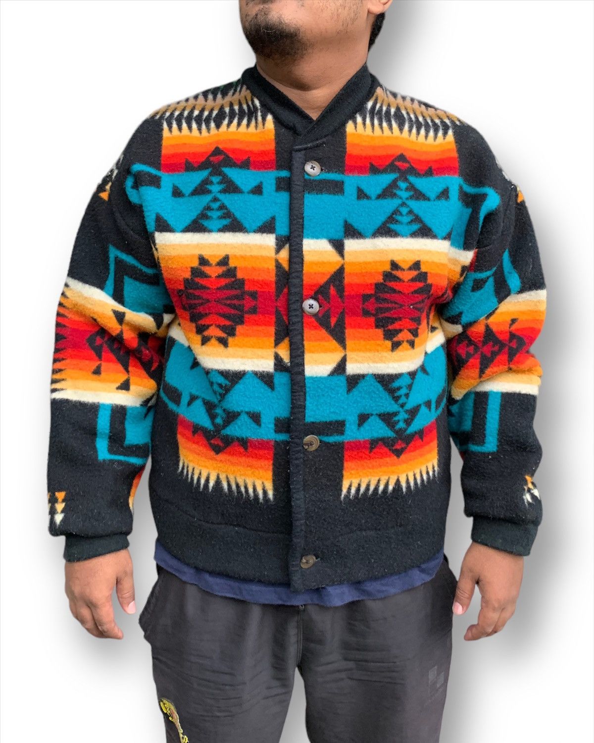 Pendleton × Vintage Vintage Pueblo Eagle Native/Navajo Button Jacket Size US L / EU 52-54 / 3 - 1 Thumbnail