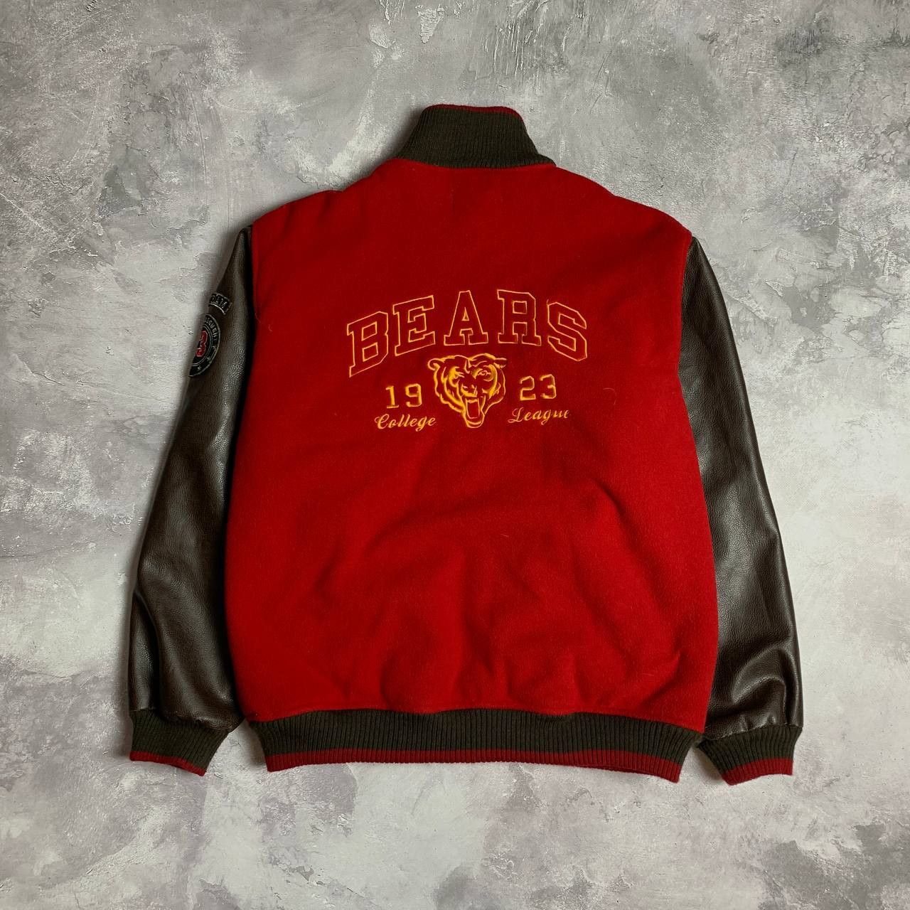 Vintage American College bomber Bears Baseball Team
