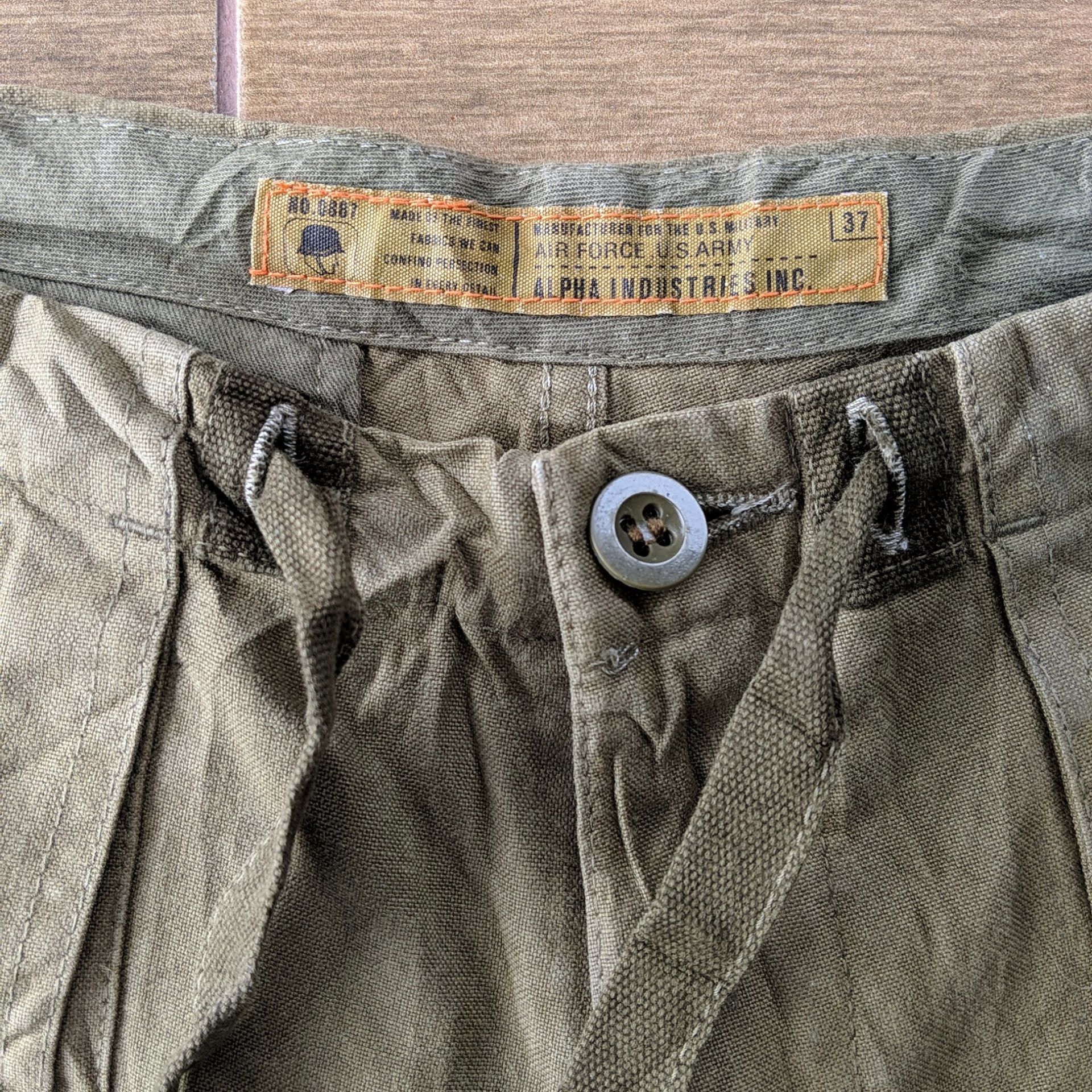 Japanese Brand Alpha Industries Tactical Multipocket Distressed Cargo Pants Size US 32 / EU 48 - 5 Thumbnail