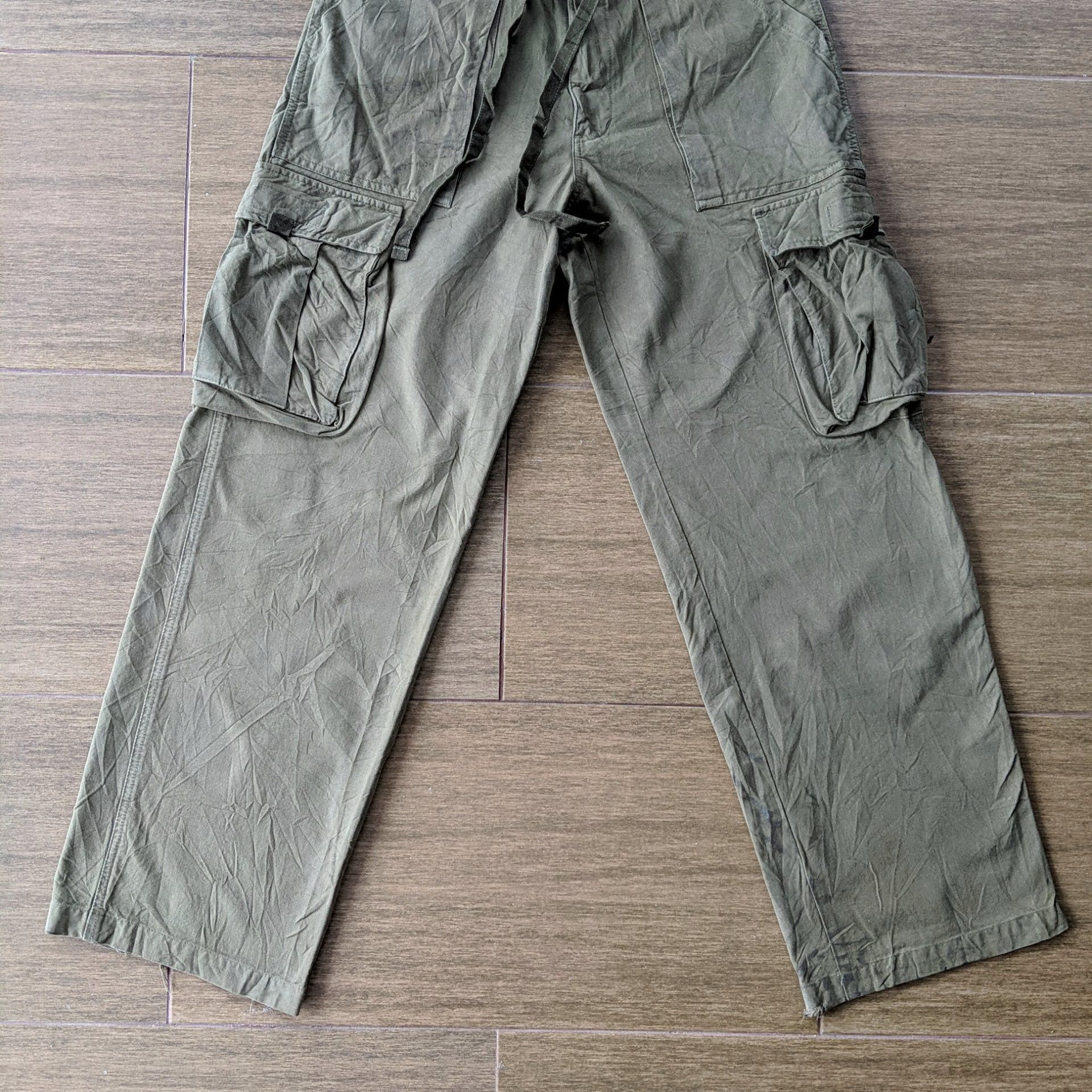 Japanese Brand Alpha Industries Tactical Multipocket Distressed Cargo Pants Size US 32 / EU 48 - 6 Thumbnail