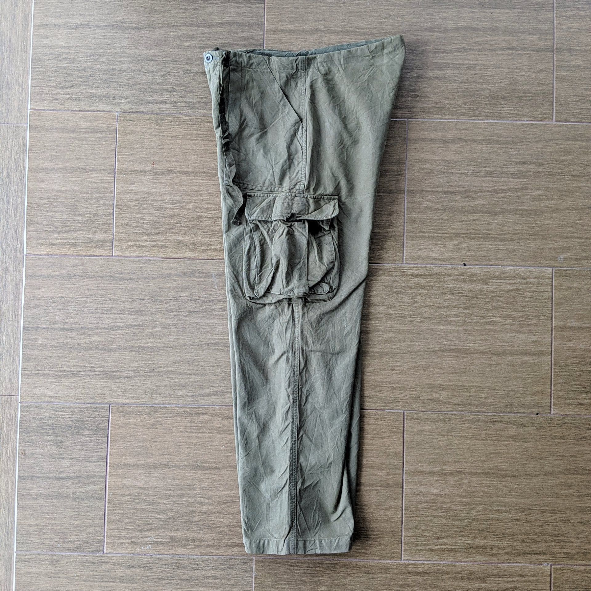 Japanese Brand Alpha Industries Tactical Multipocket Distressed Cargo Pants Size US 32 / EU 48 - 16 Thumbnail
