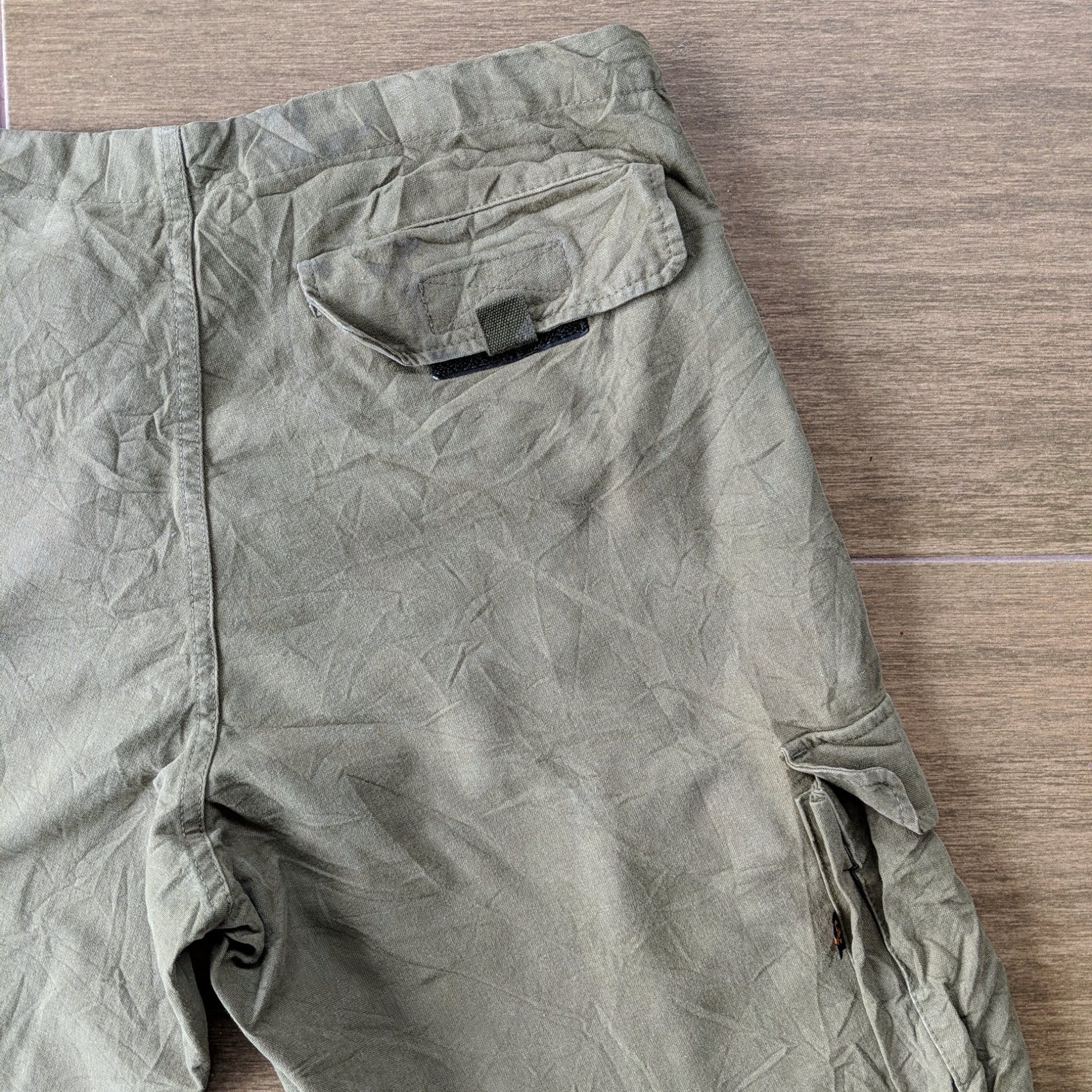 Japanese Brand Alpha Industries Tactical Multipocket Distressed Cargo Pants Size US 32 / EU 48 - 13 Thumbnail