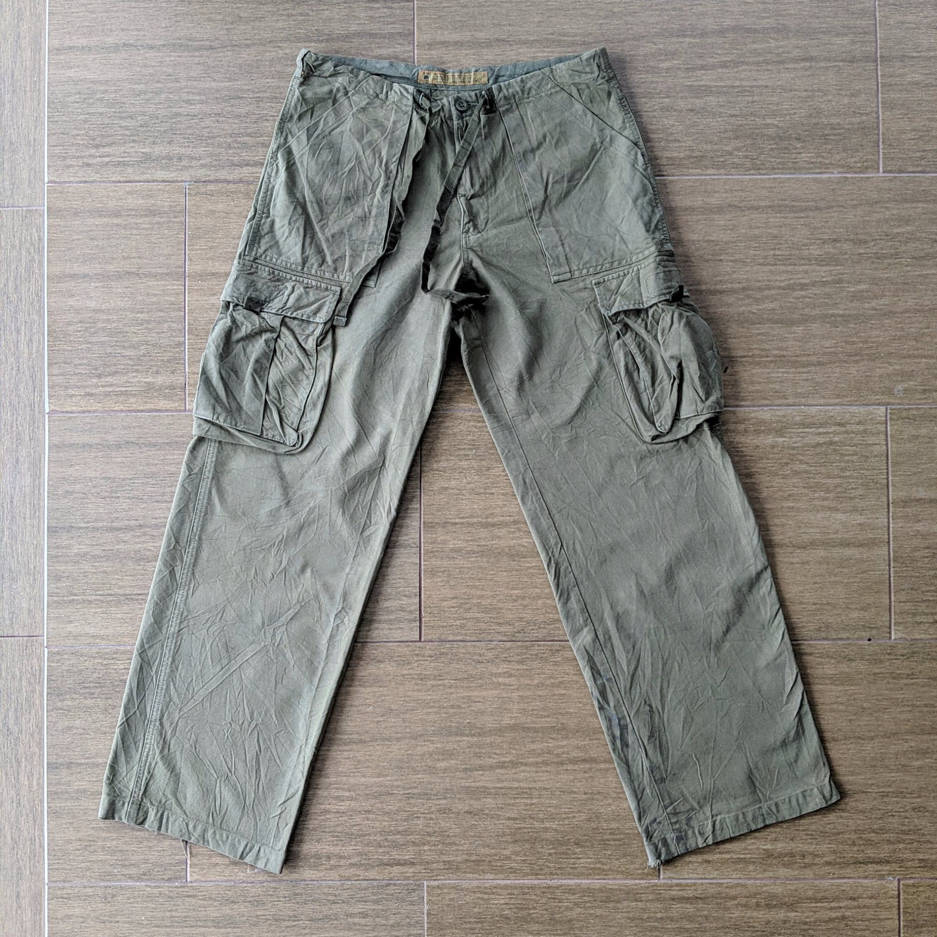 Japanese Brand Alpha Industries Tactical Multipocket Distressed Cargo Pants Size US 32 / EU 48 - 1 Thumbnail