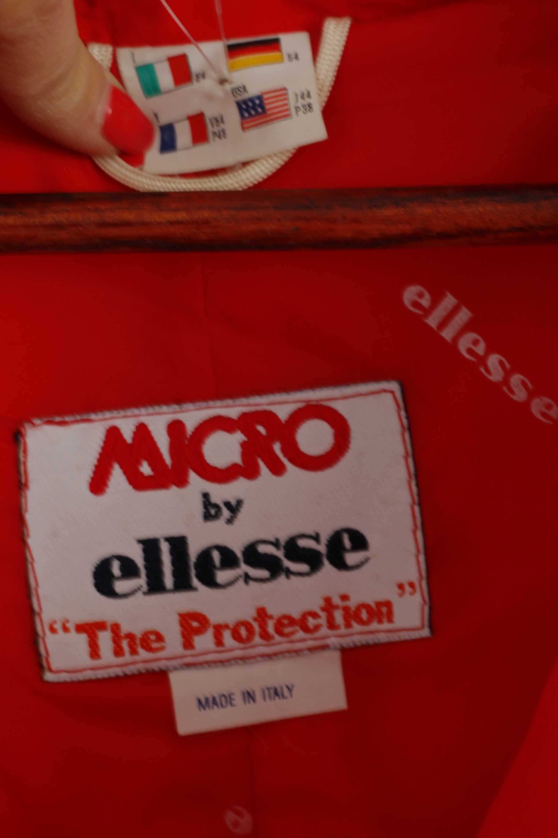 Ellesse MICRO By Ellesse Mens 54 L Jacket Ski Red Italy 5357 Size US L / EU 52-54 / 3 - 6 Thumbnail
