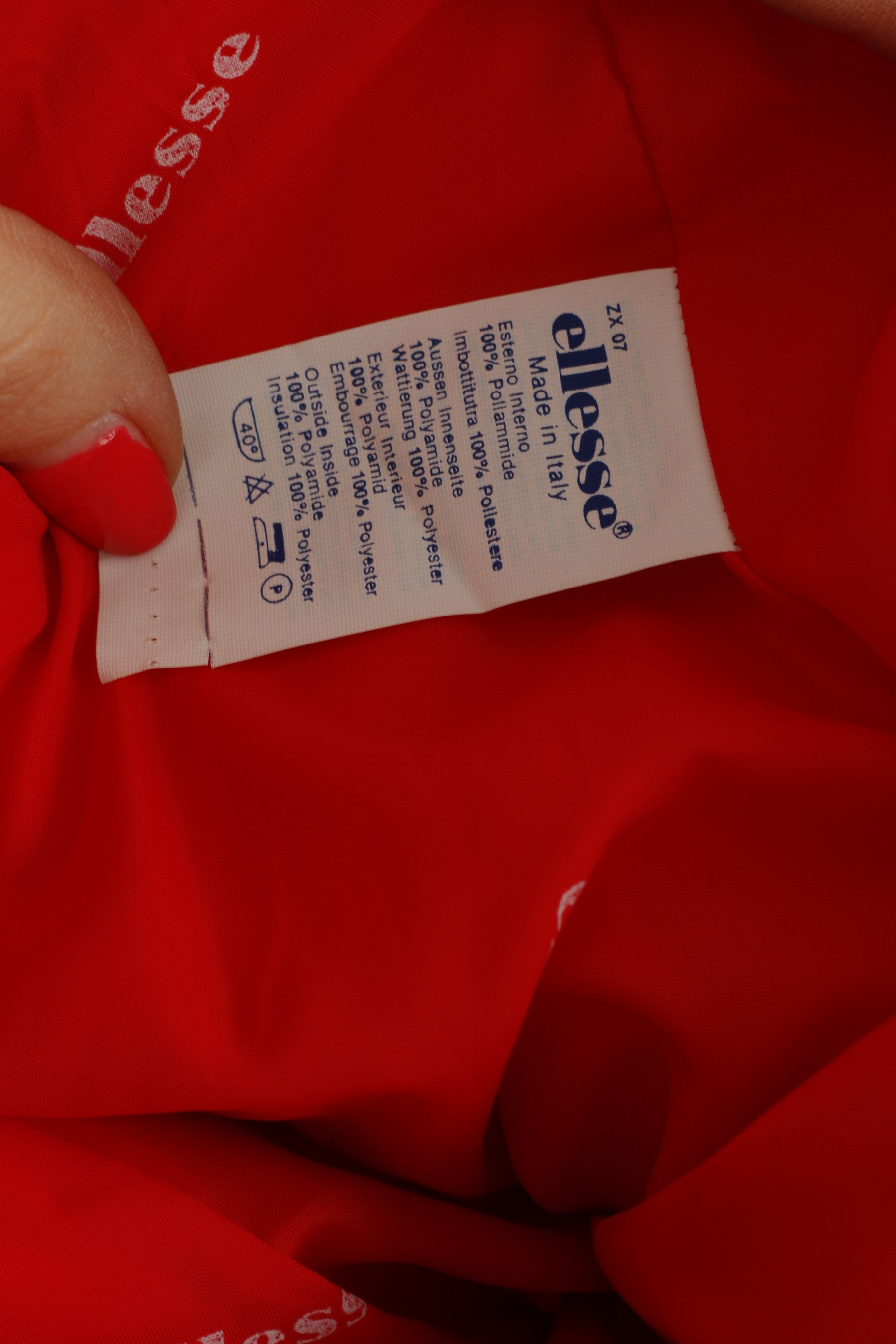 Ellesse MICRO By Ellesse Mens 54 L Jacket Ski Red Italy 5357 Size US L / EU 52-54 / 3 - 7 Thumbnail