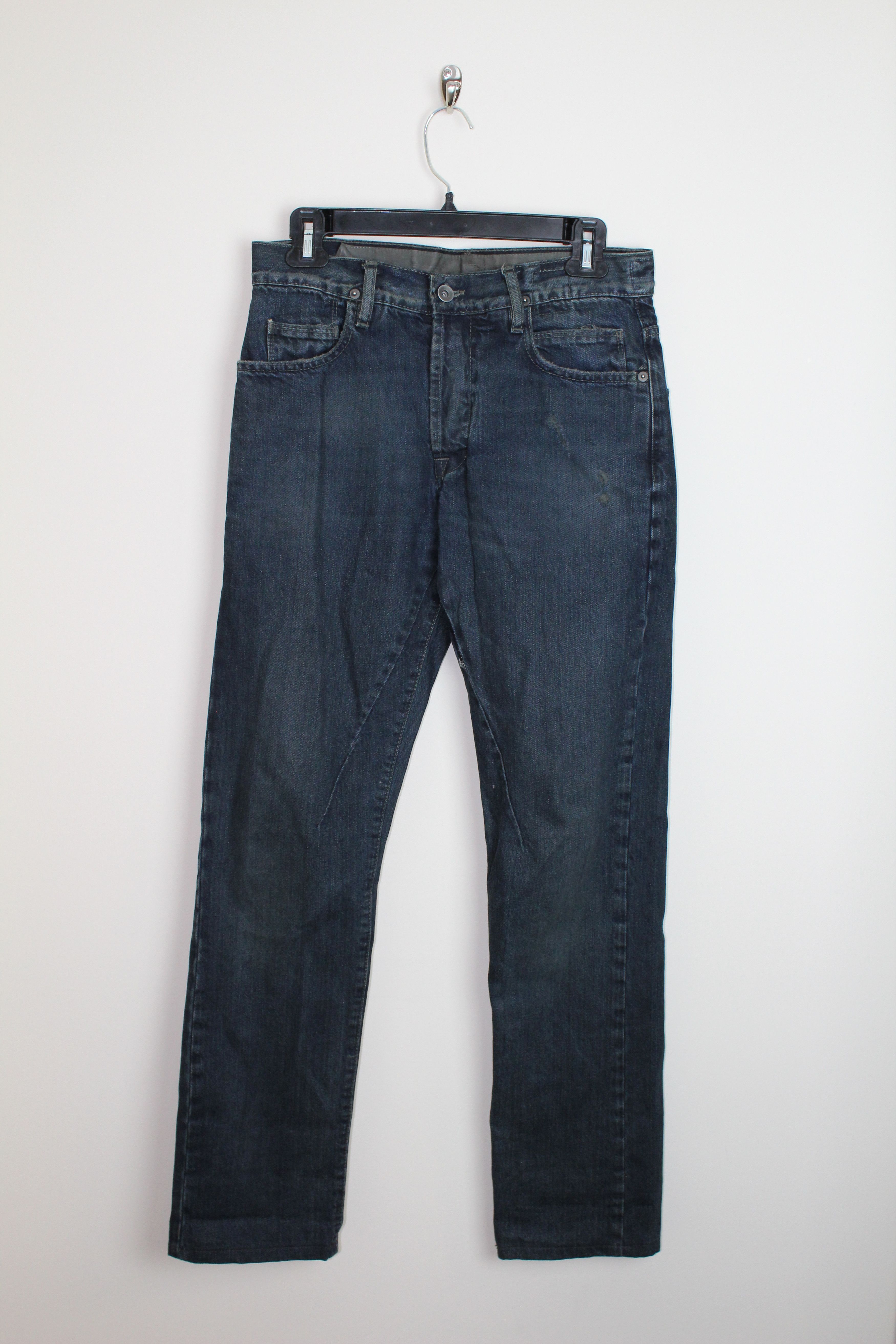 Rick Owens Drkshdw Detroit Cut Raw Indigo Jeans | Grailed