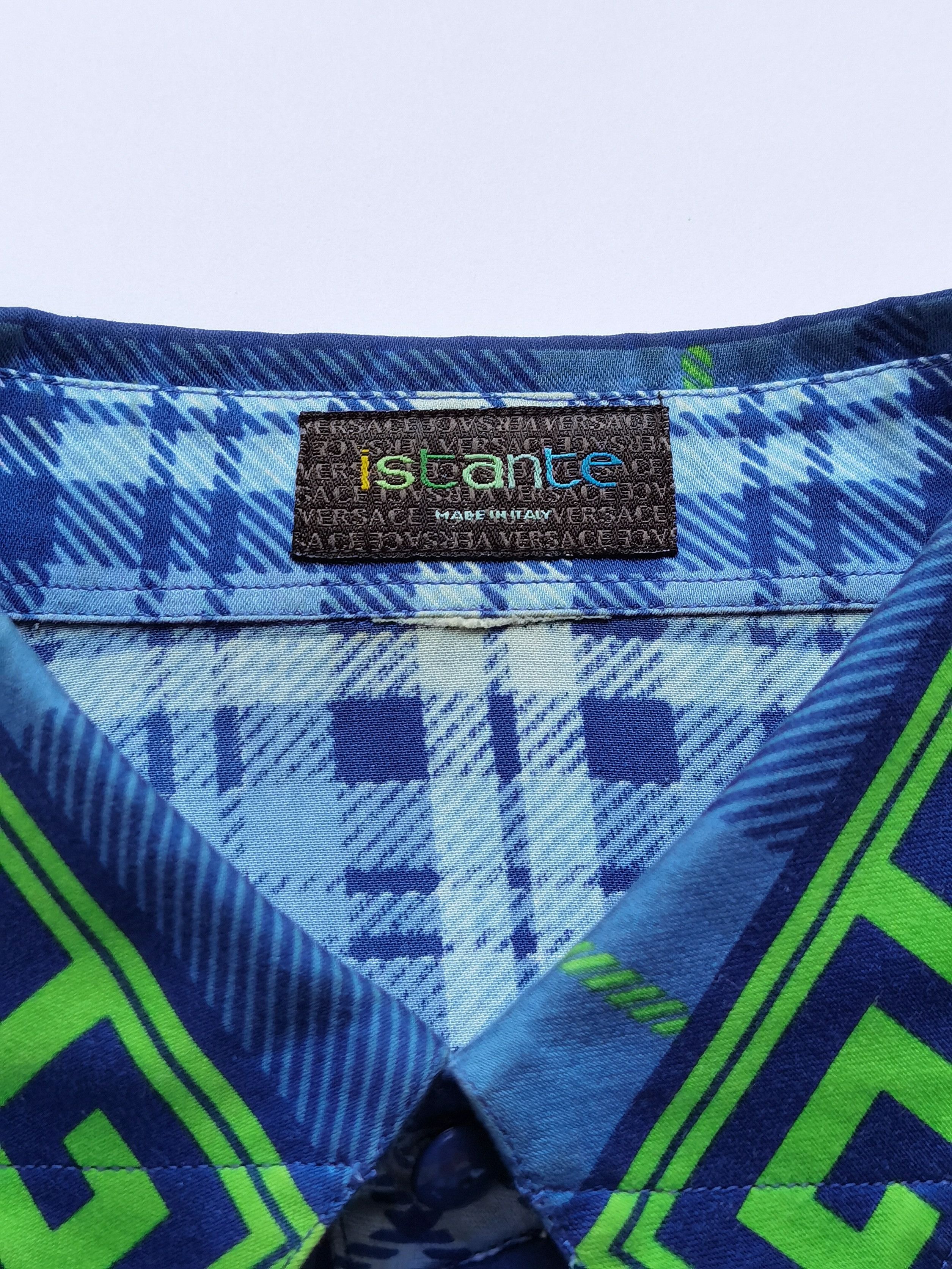 Versace Authentic Gianni Versace ISTANTE Plaid Greek Key Shirt 46 IT Size US S / EU 44-46 / 1 - 4 Thumbnail