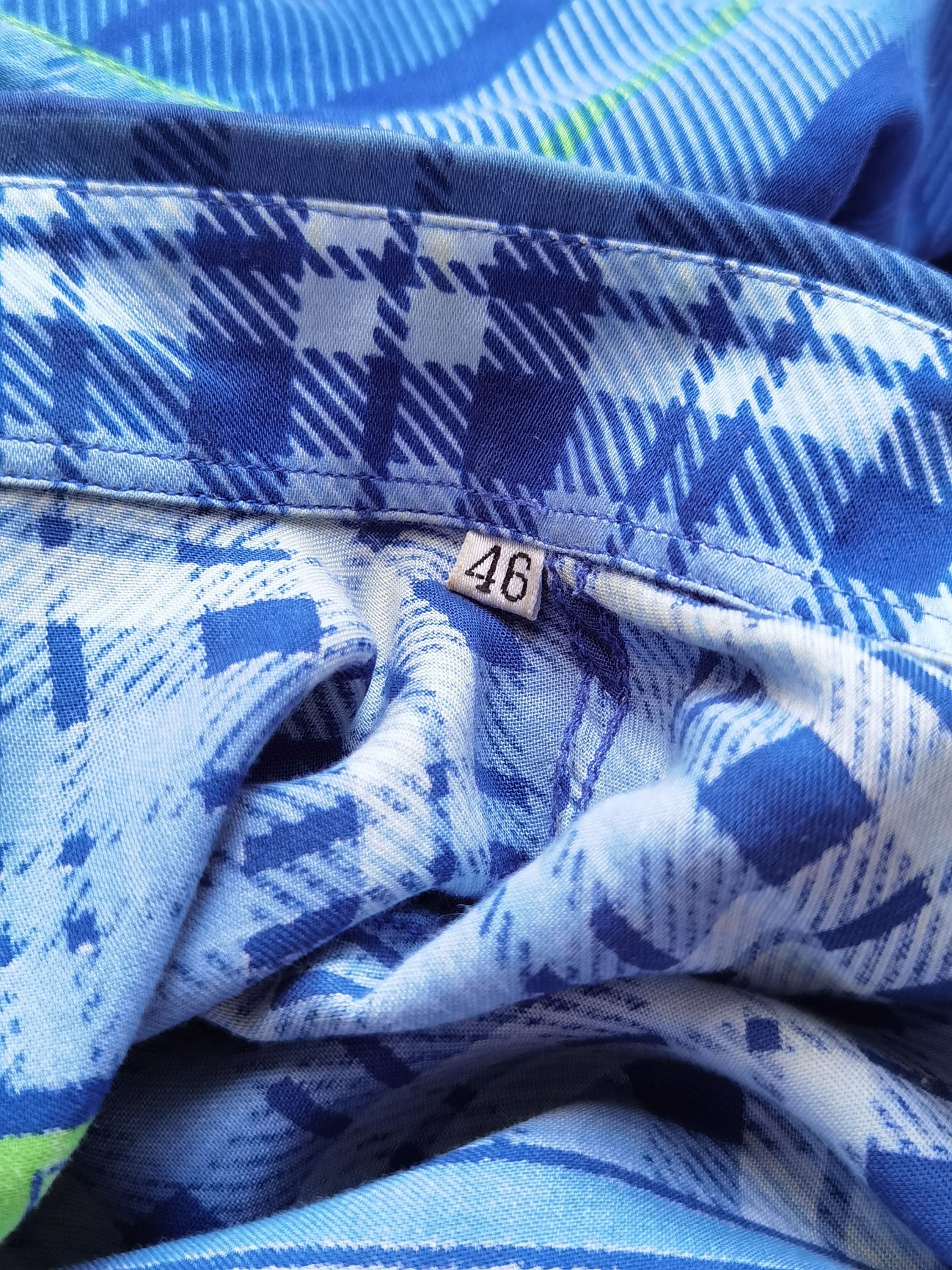 Versace Authentic Gianni Versace ISTANTE Plaid Greek Key Shirt 46 IT Size US S / EU 44-46 / 1 - 8 Thumbnail