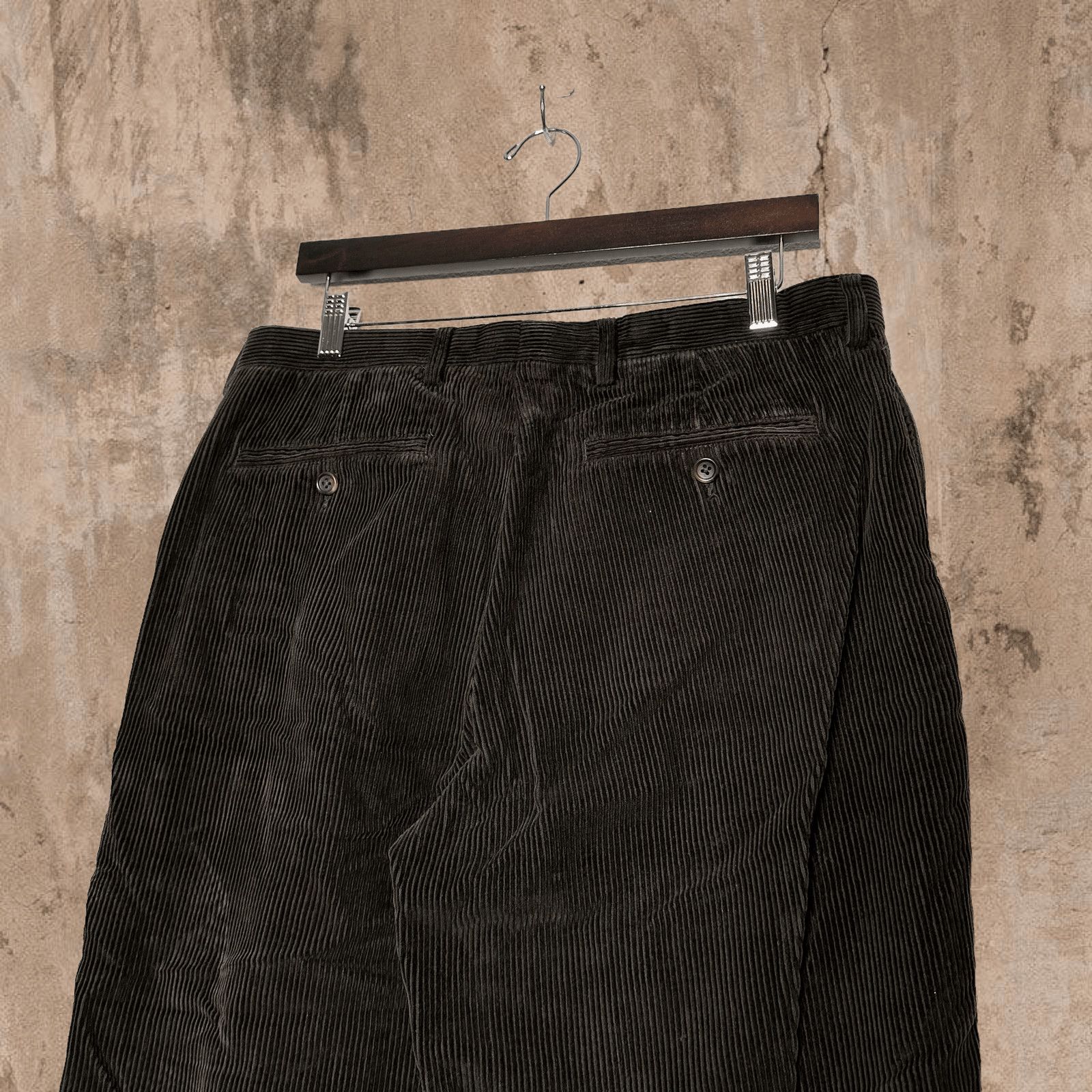 NAUTICA Two-pleat Corduroy Pants, Men's, Size W33 cotton brown type Vintage Second Hand