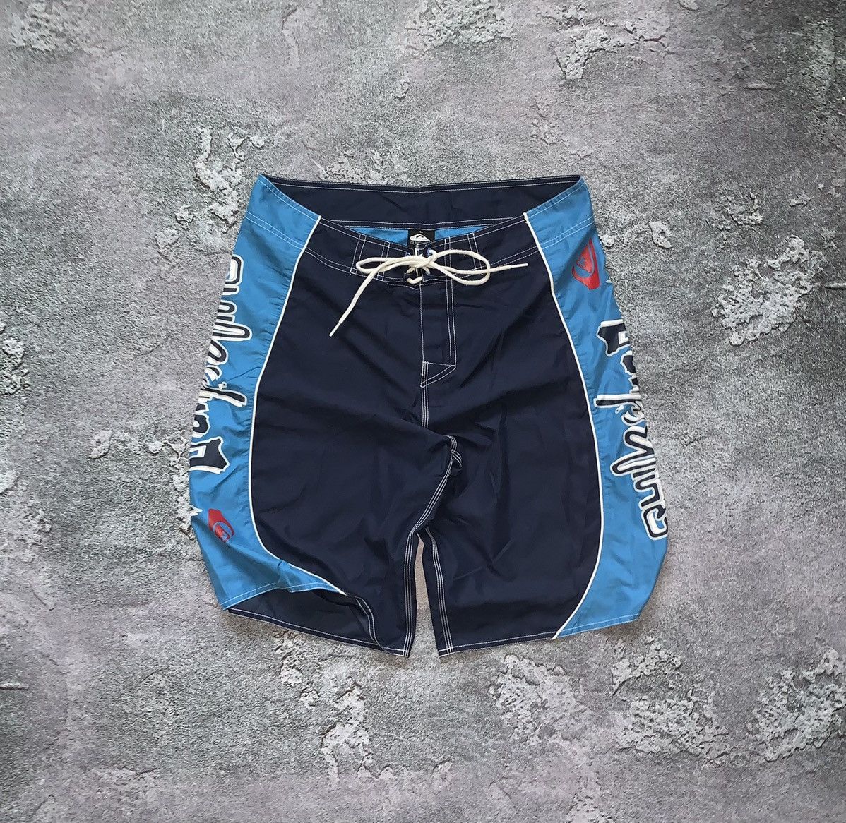 Vintage 80s Swim Trunks Lined OCEAN SIDE Surf Shorts Size XL