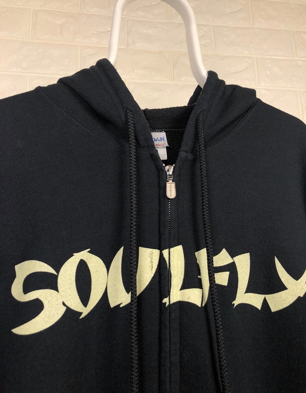 Band Tees × Vintage VINTAGE SOULFLY ZIP-UP HOODIE Size US L / EU 52-54 / 3 - 7 Thumbnail