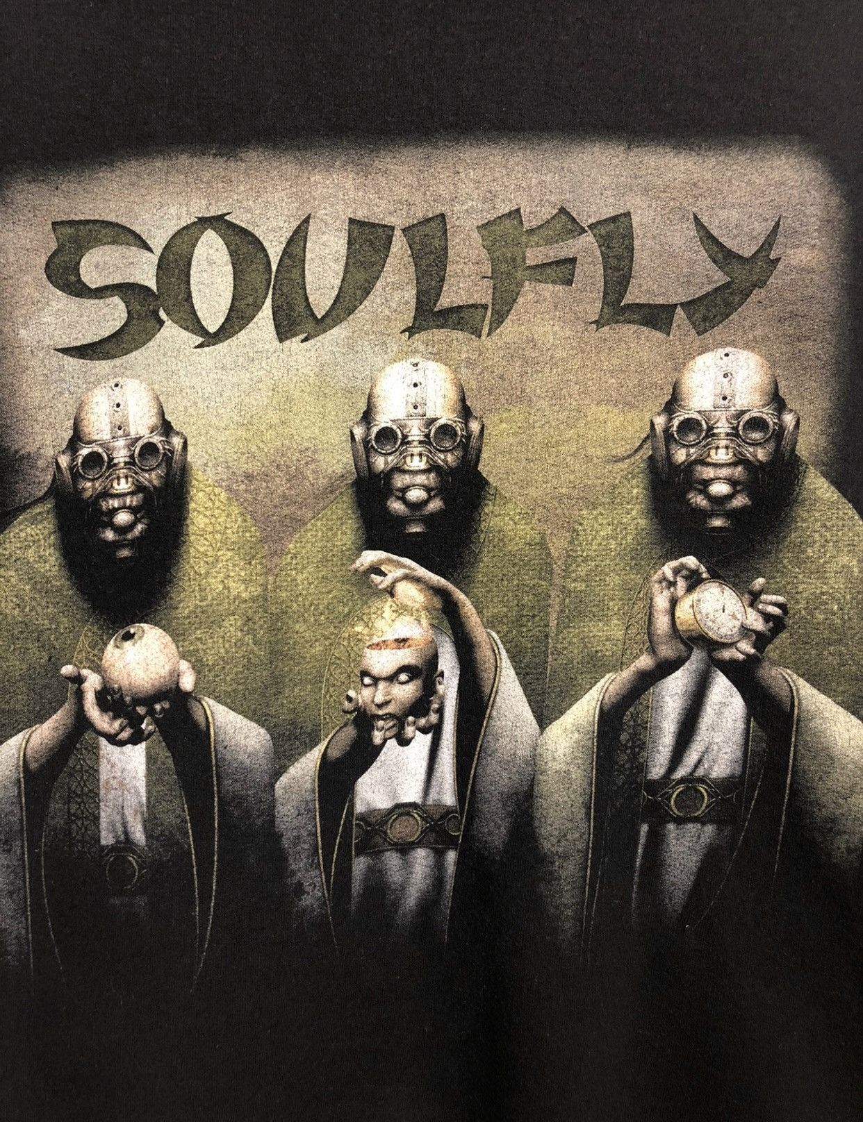 Band Tees × Vintage VINTAGE SOULFLY ZIP-UP HOODIE Size US L / EU 52-54 / 3 - 4 Thumbnail