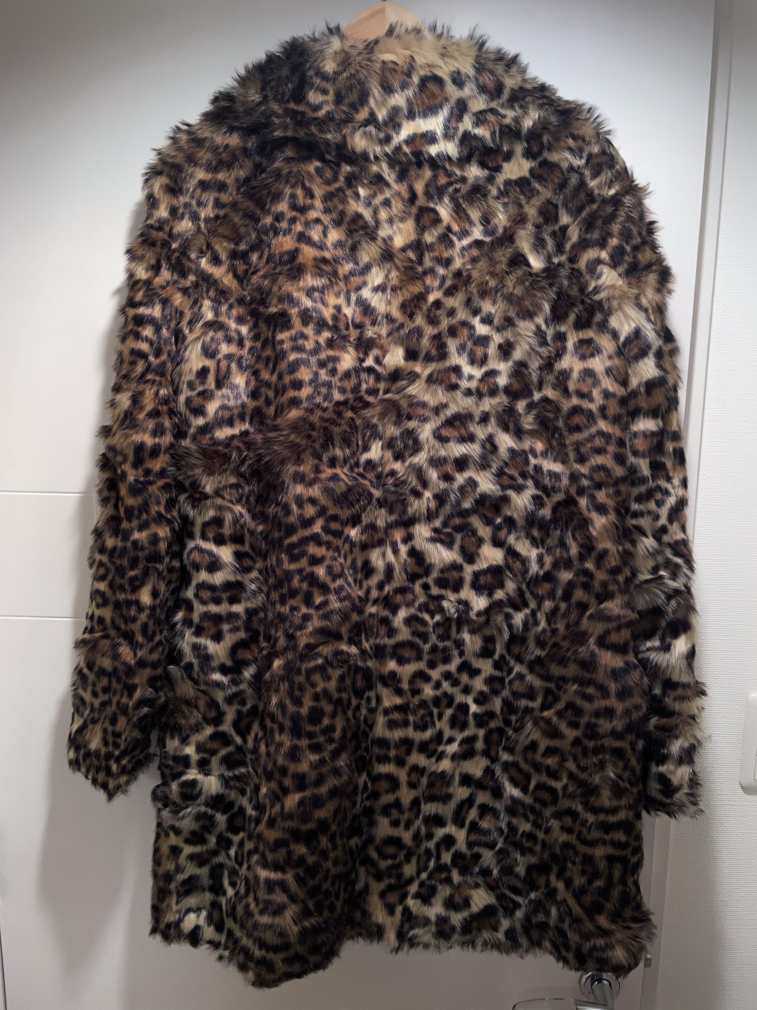 New Look VINTAGE SHAGGY LEOPARD BABYCAT FAUX FUR COAT Size US M / EU 48-50 / 2 - 15 Thumbnail