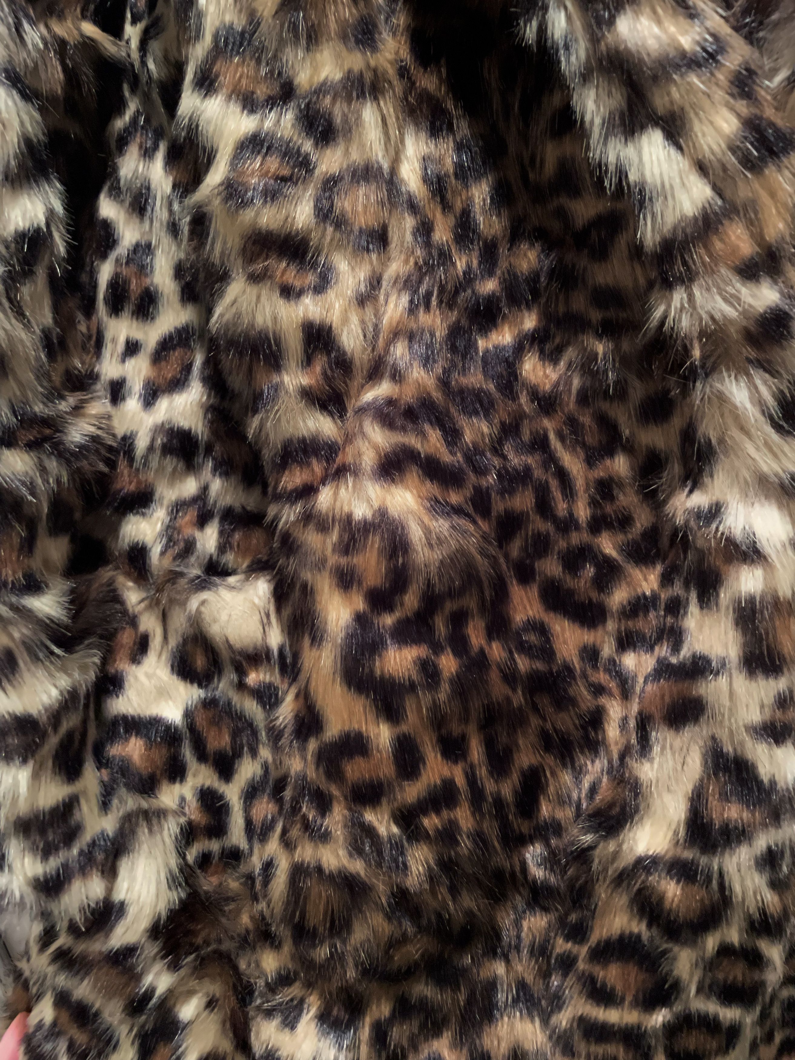 New Look VINTAGE SHAGGY LEOPARD BABYCAT FAUX FUR COAT Size US M / EU 48-50 / 2 - 12 Thumbnail