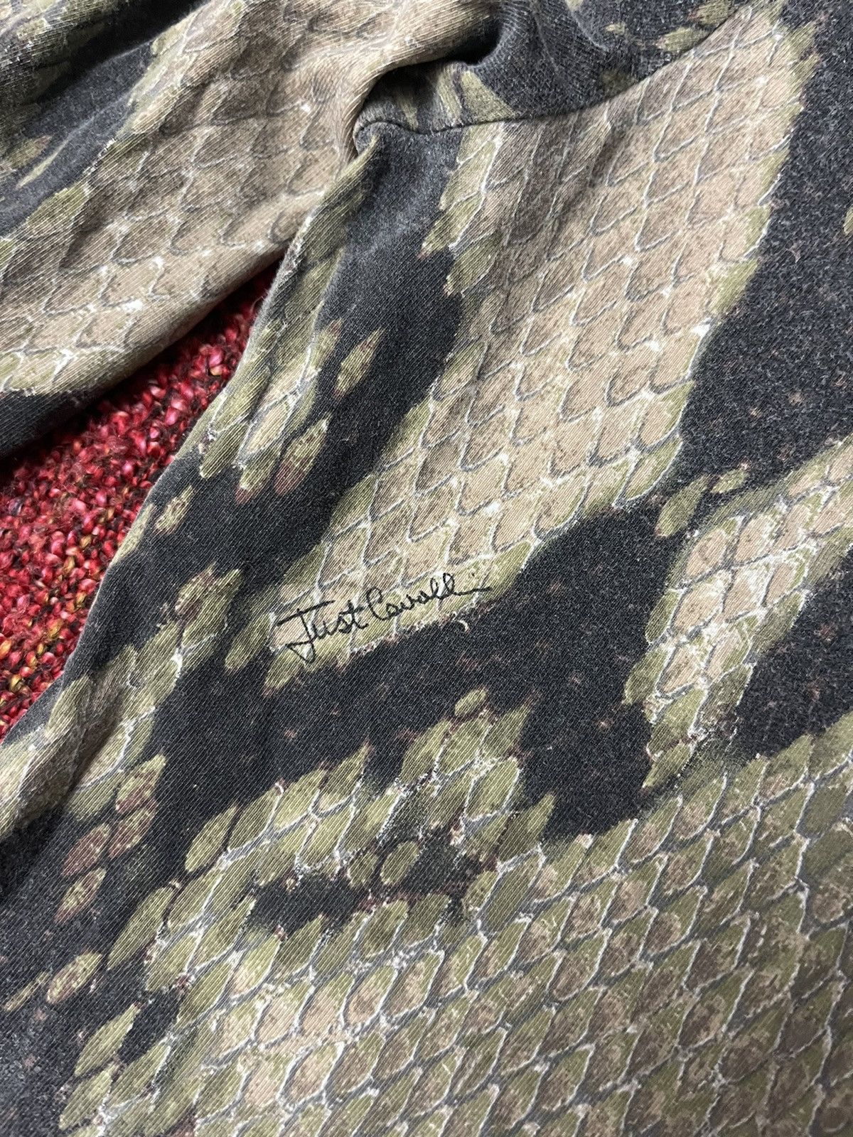 Just Cavalli × Roberto Cavalli × Vintage Just Cavalli vintage snake skin python pattern longsleeve Size S / US 4 / IT 40 - 2 Thumbnail