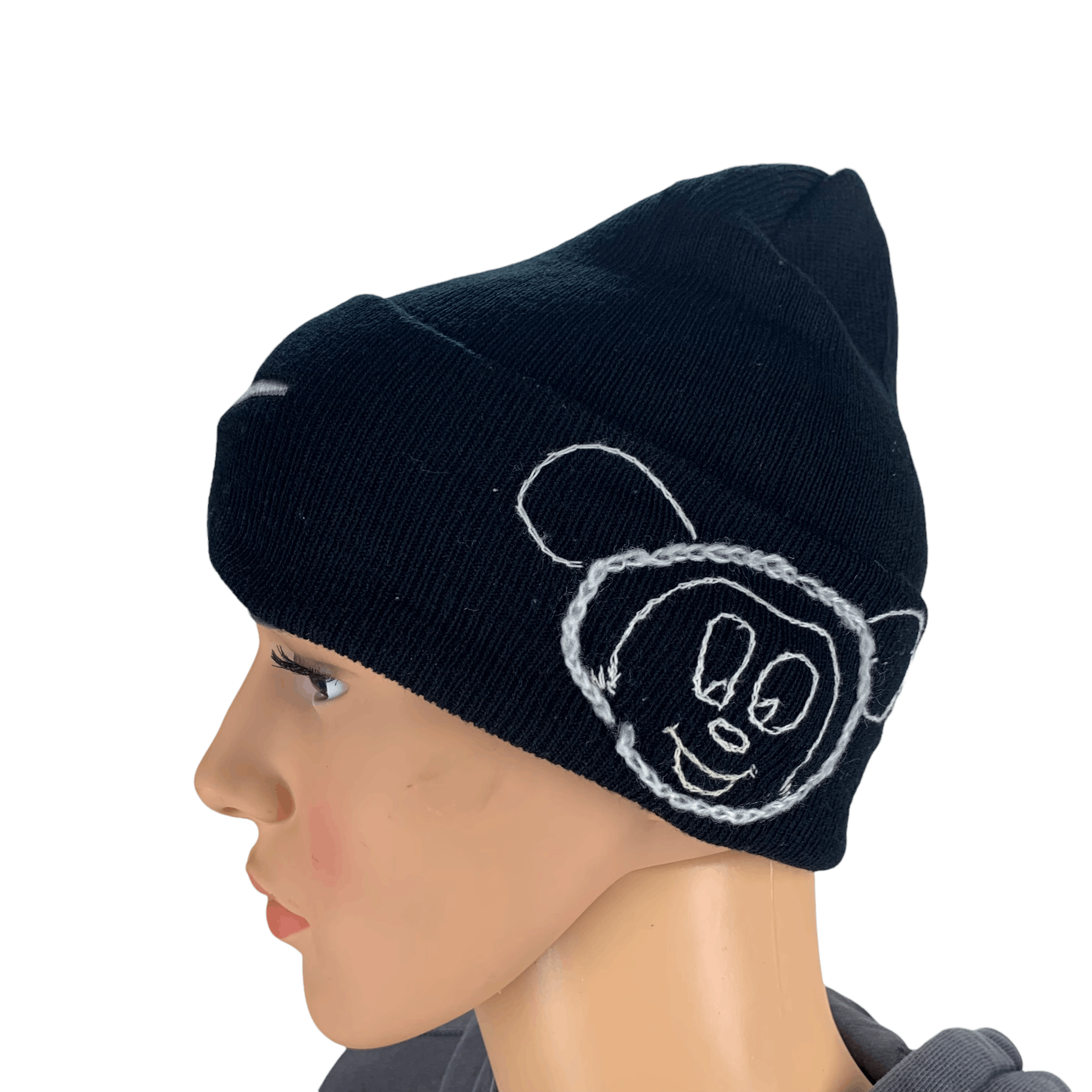 Nike Nike Swoosh Custom Mickey Mouse Snow Hat Beanie #15-A Size ONE SIZE - 3 Thumbnail