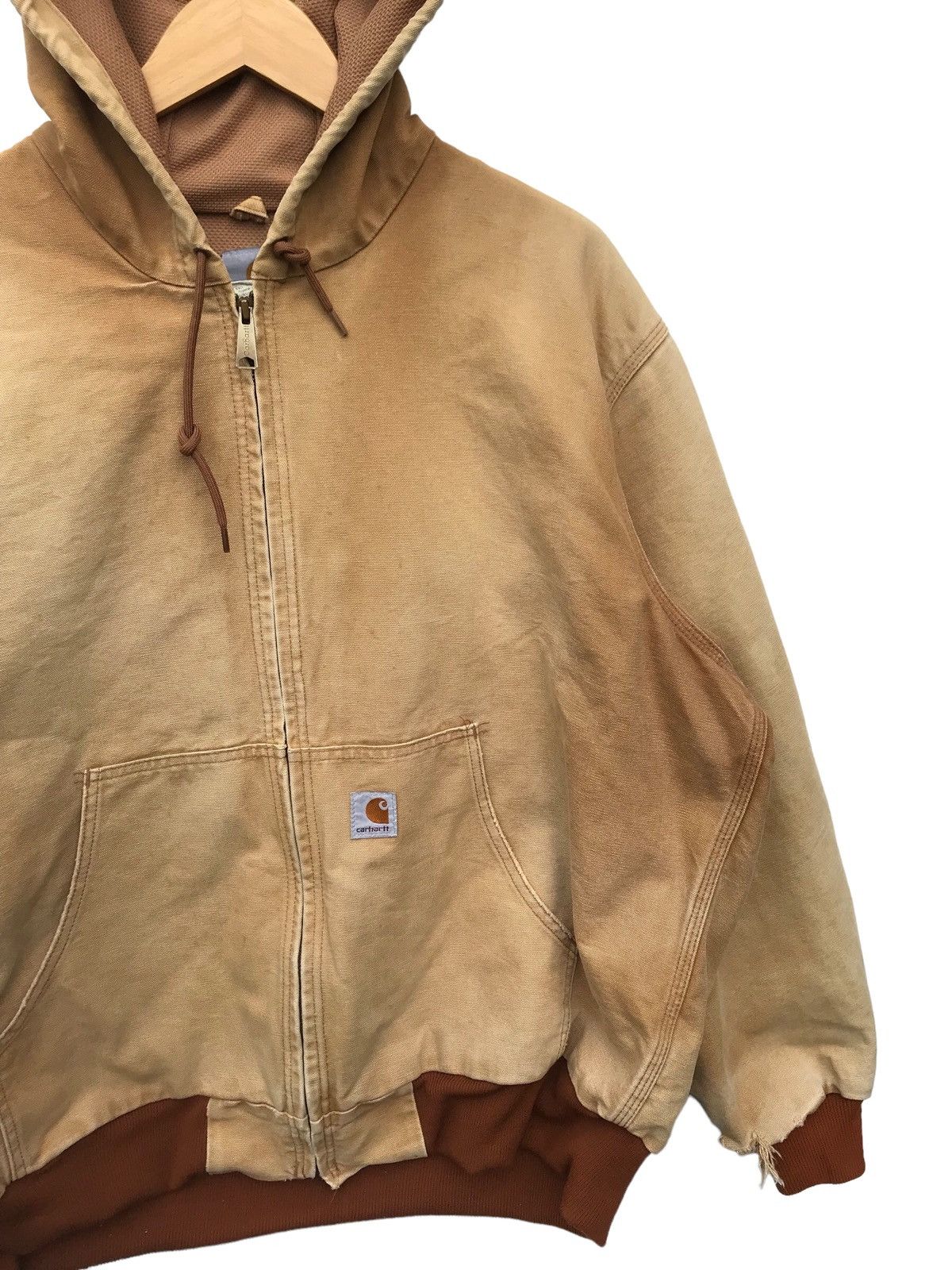 Carhartt Thrashed Carhartt USA Hoodie Jacket Size US XL / EU 56 / 4 - 4 Thumbnail
