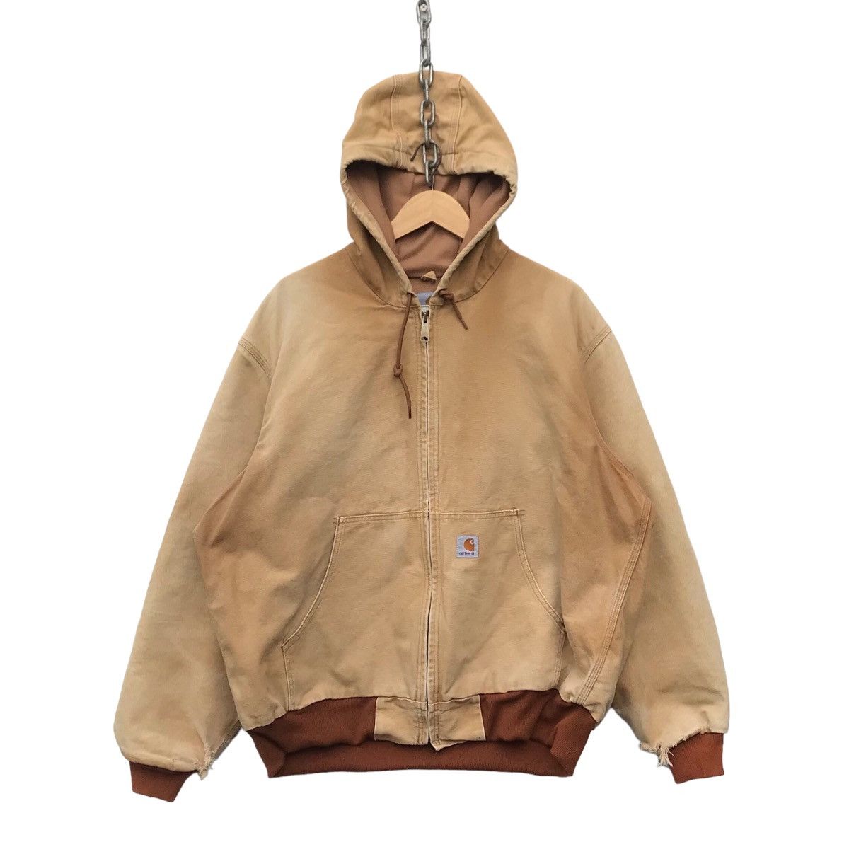 Carhartt Thrashed Carhartt USA Hoodie Jacket Size US XL / EU 56 / 4 - 1 Thumbnail