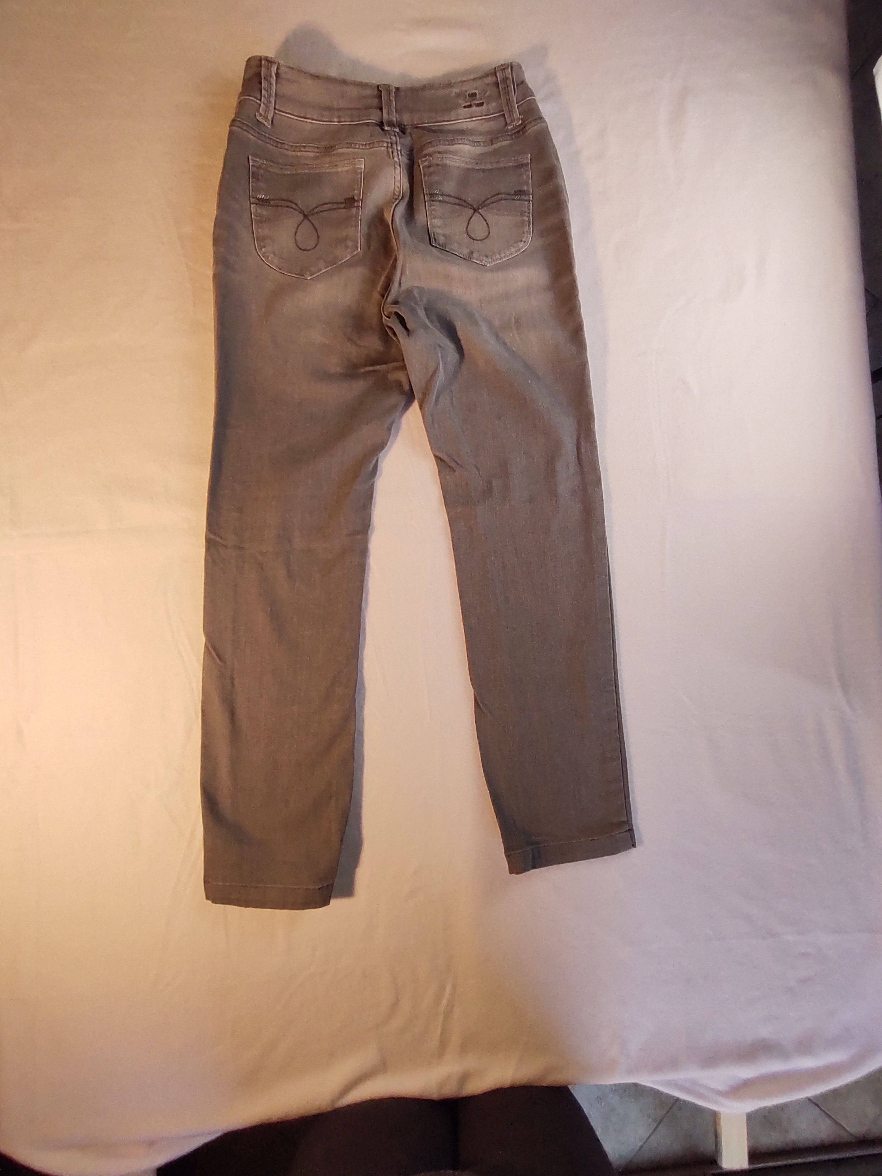 Lee Lee Perfect Fit Just Below Waist denim jeans gray ash wash Size 28" / US 6 / IT 42 - 5 Thumbnail