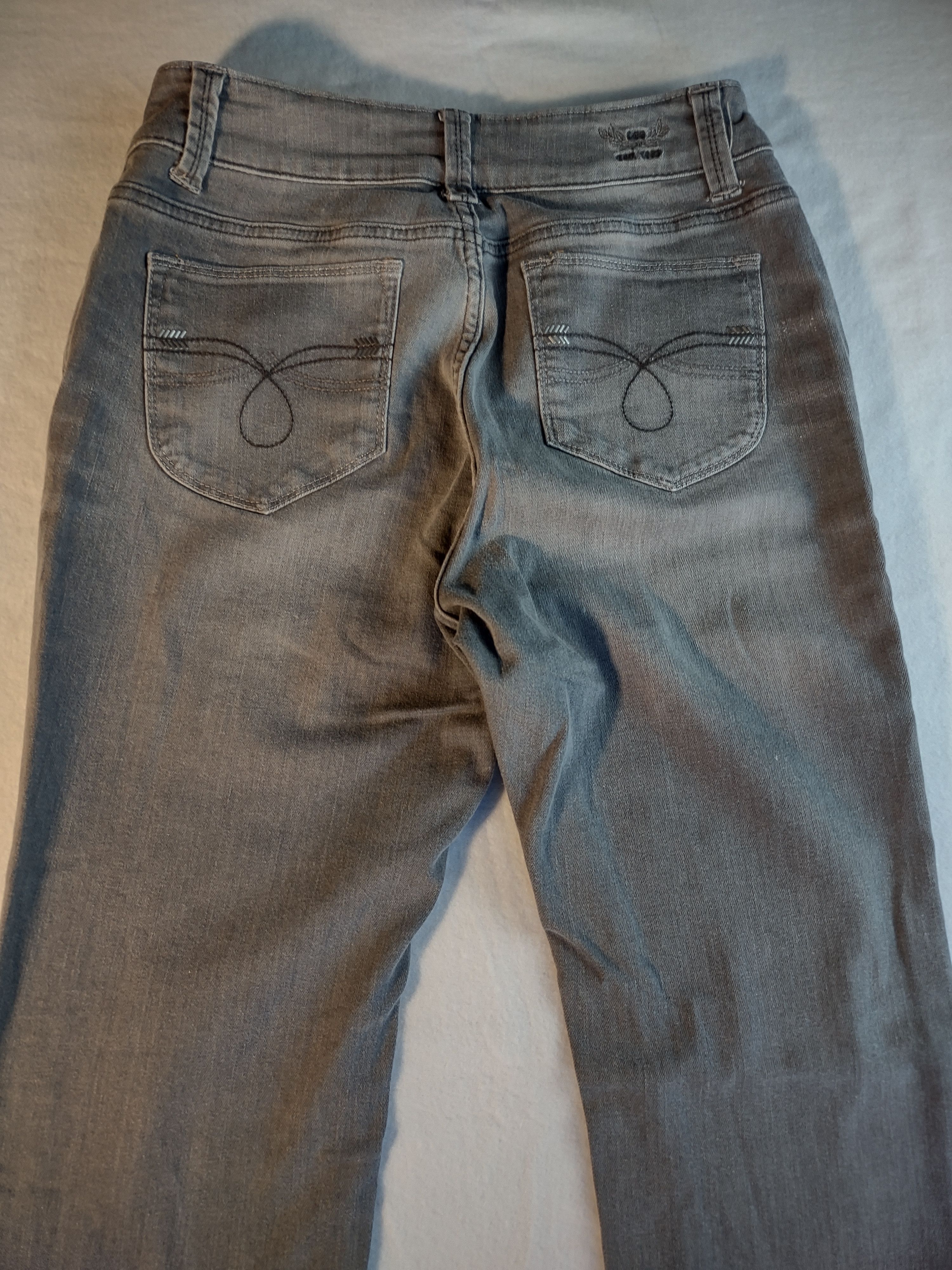 Lee Lee Perfect Fit Just Below Waist denim jeans gray ash wash Size 28" / US 6 / IT 42 - 7 Thumbnail
