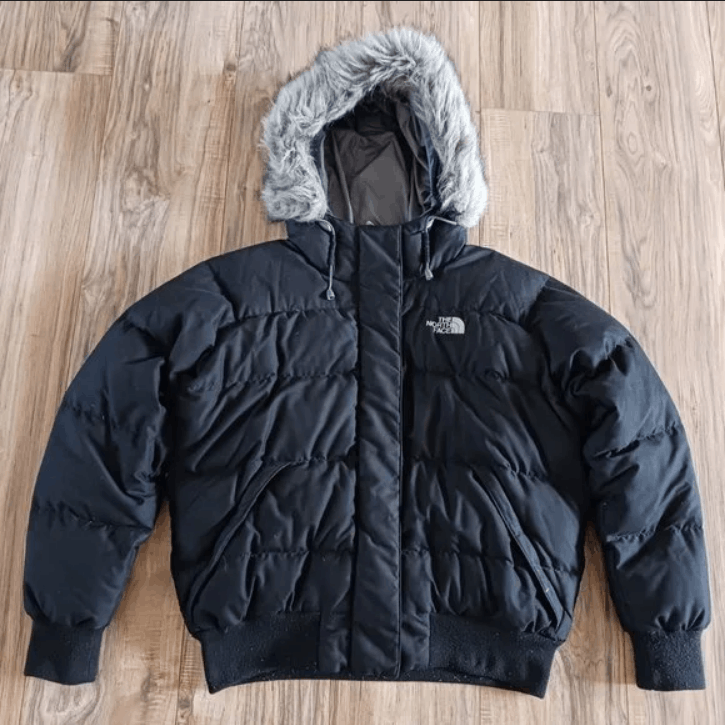 North Face Womens Medium Fur Parka Winter Jacket Puffer Coat
