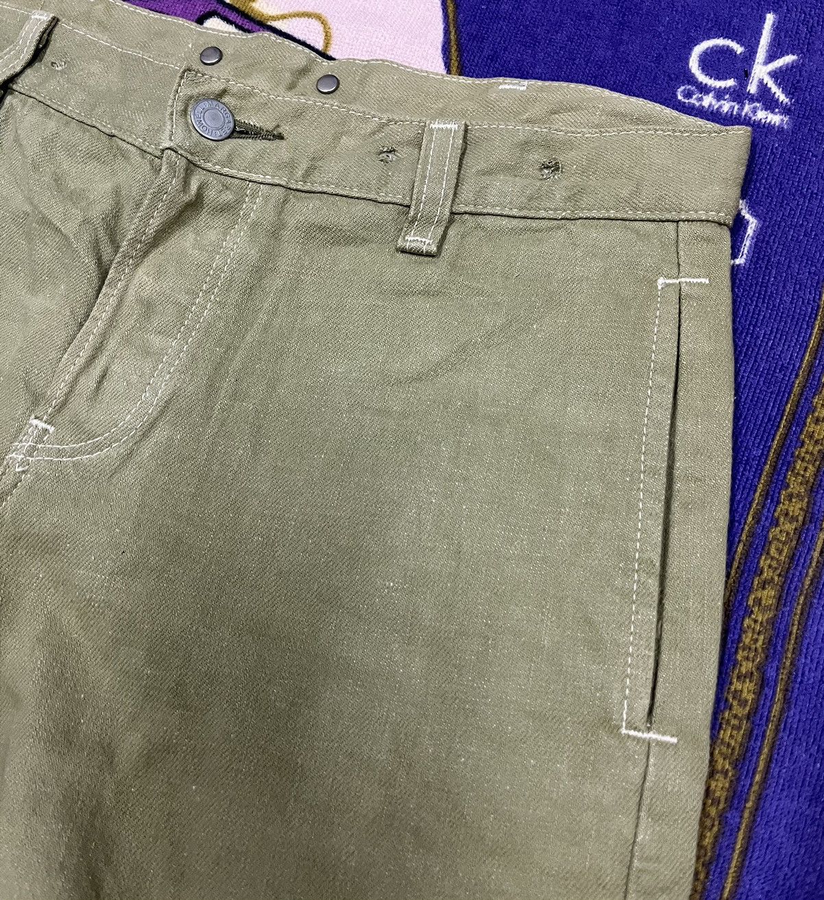 Edwin MHL MARGARET HOWELL x EDWIN Buckle Back Pant x Rare Size US 31 - 11 Thumbnail