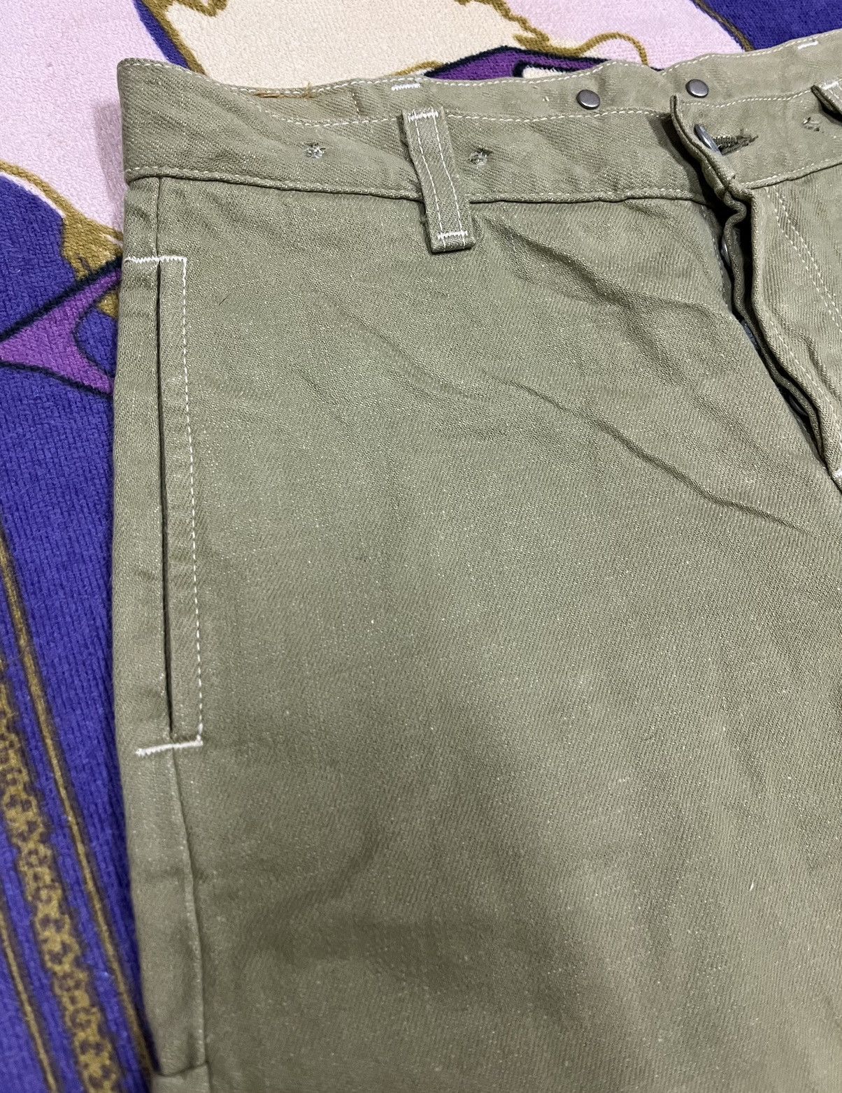 Edwin MHL MARGARET HOWELL x EDWIN Buckle Back Pant x Rare Size US 31 - 10 Thumbnail