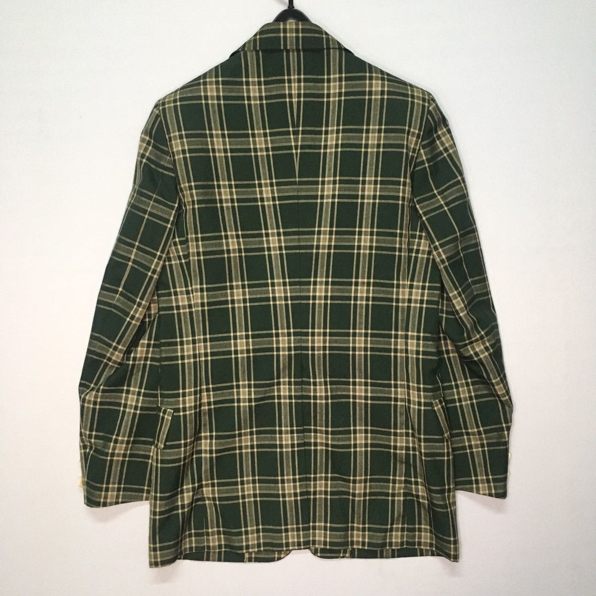 Japanese Brand × Vintage Sub Urban Plaid Green Checker Blazer Jacket Coat Size 46R - 7 Thumbnail