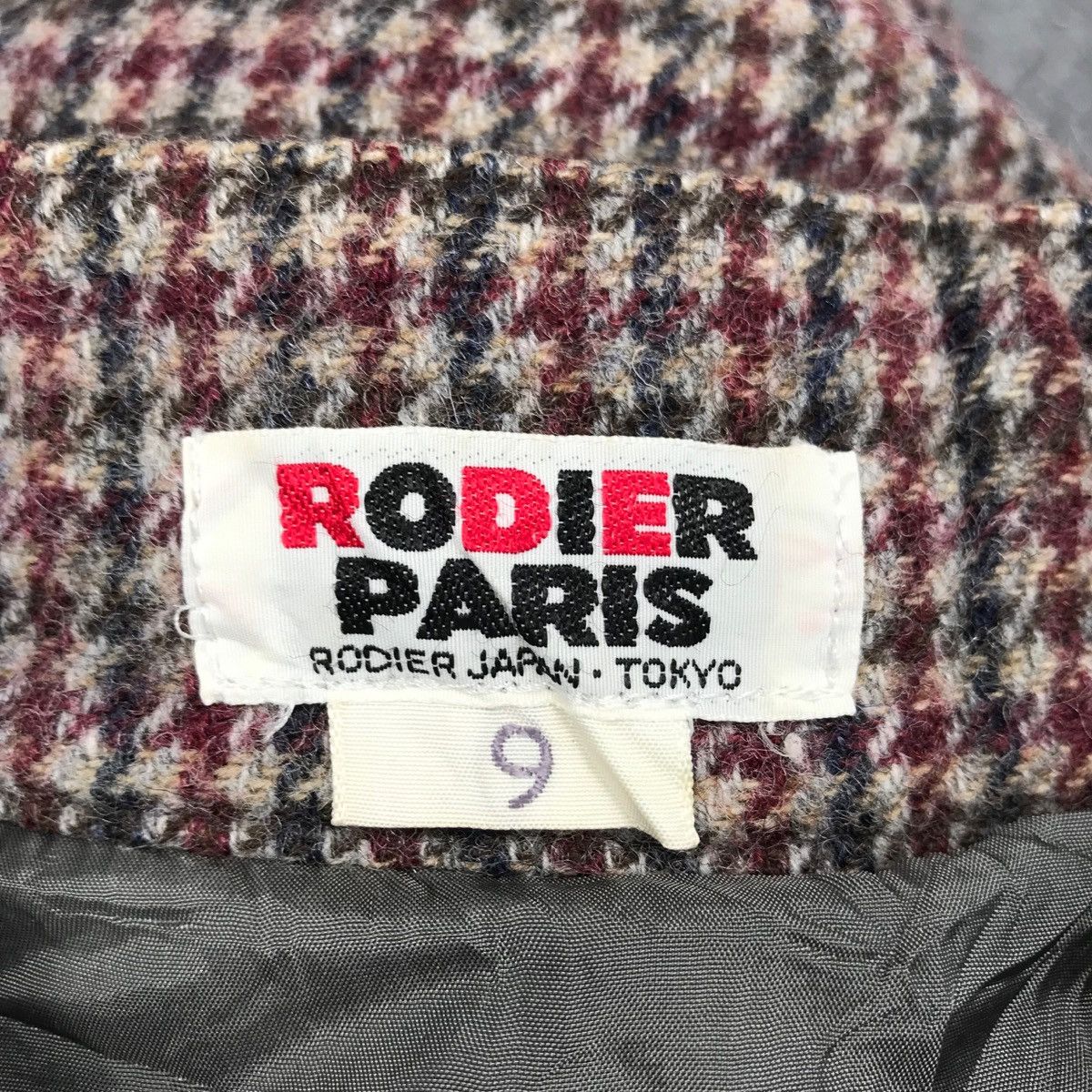 Japanese Brand × Vintage Vintage RODIER Paris Wool Jacket Houndstooth Design Japanese Size S / US 4 / IT 40 - 4 Thumbnail