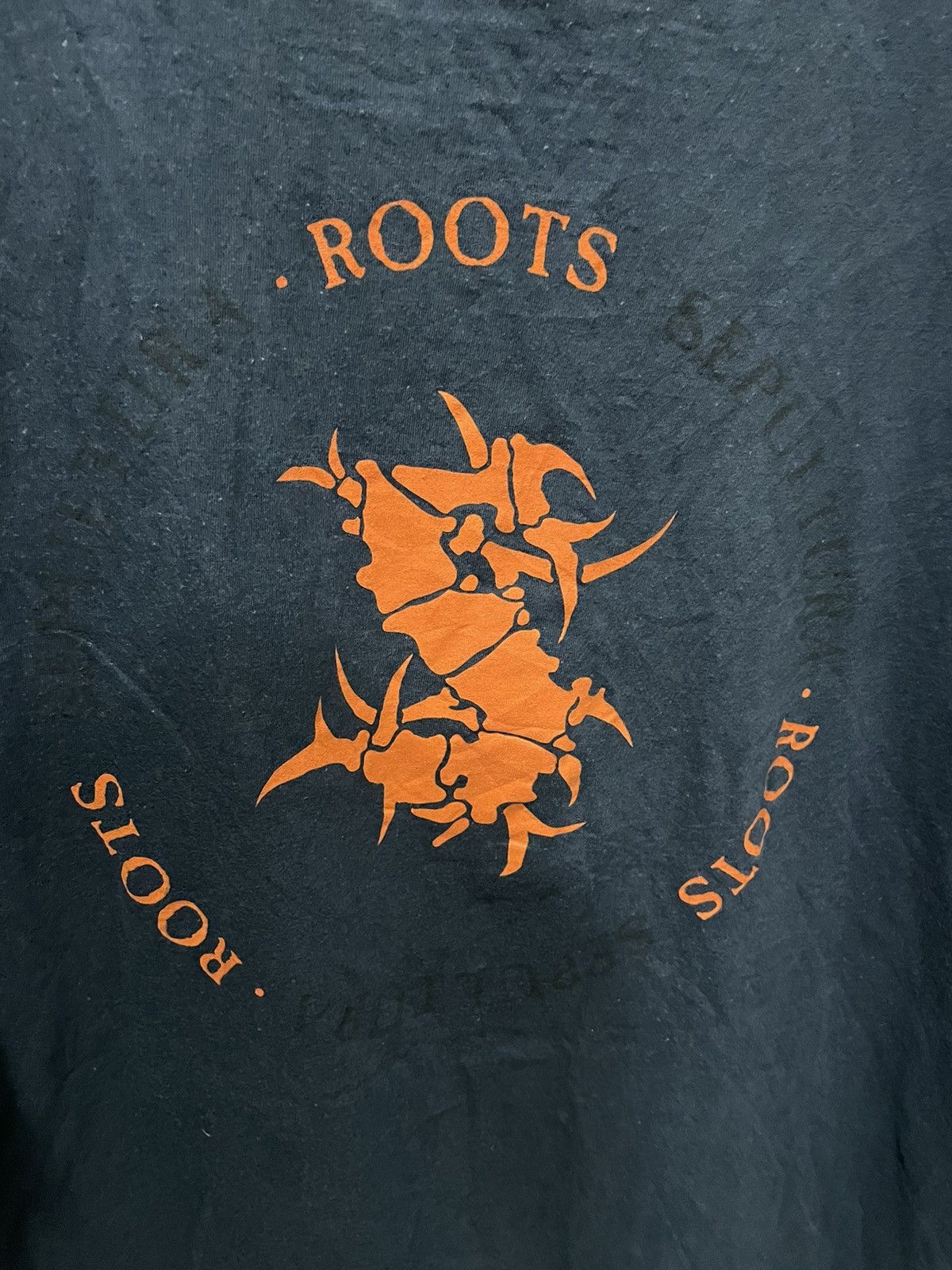 Band Tees × Vintage Vintage Sepultura Roots Max Cavalera Brazil Heavy Metal Tee Size US L / EU 52-54 / 3 - 5 Thumbnail